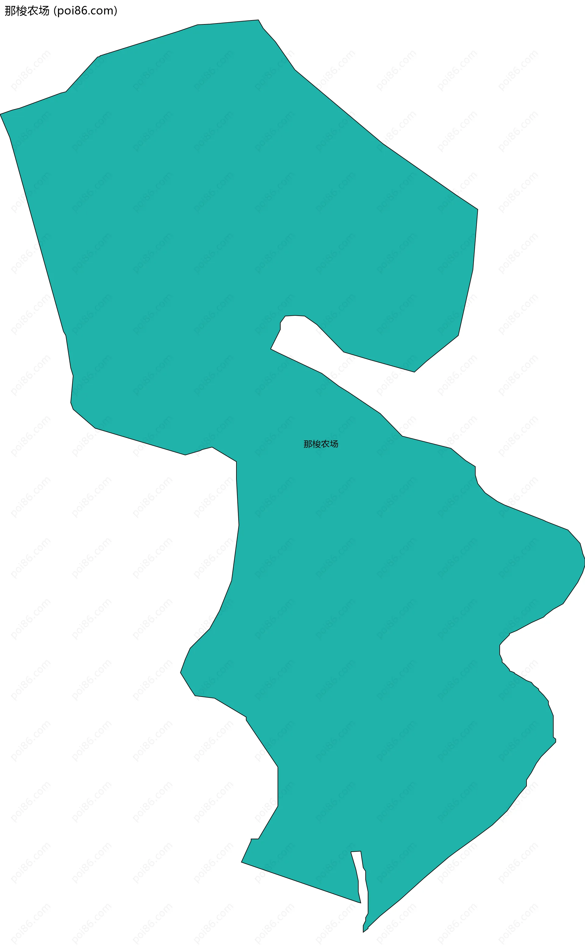 那梭农场边界地图