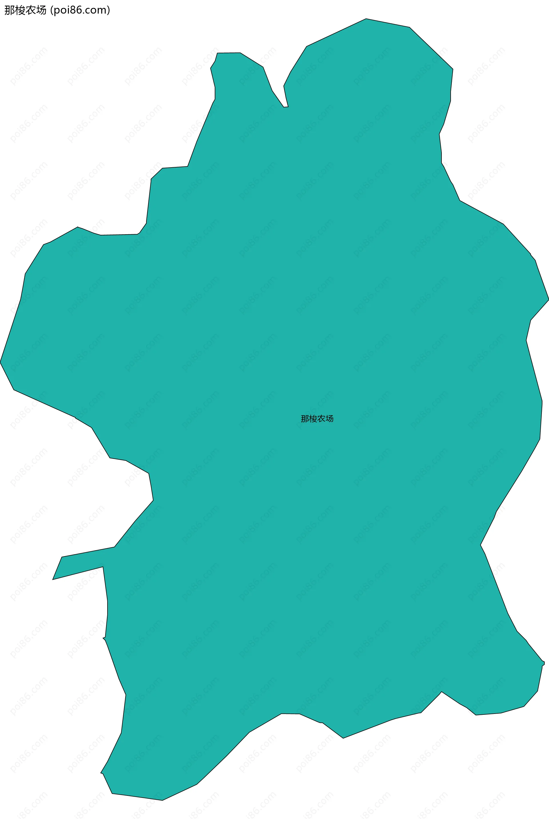 那梭农场边界地图