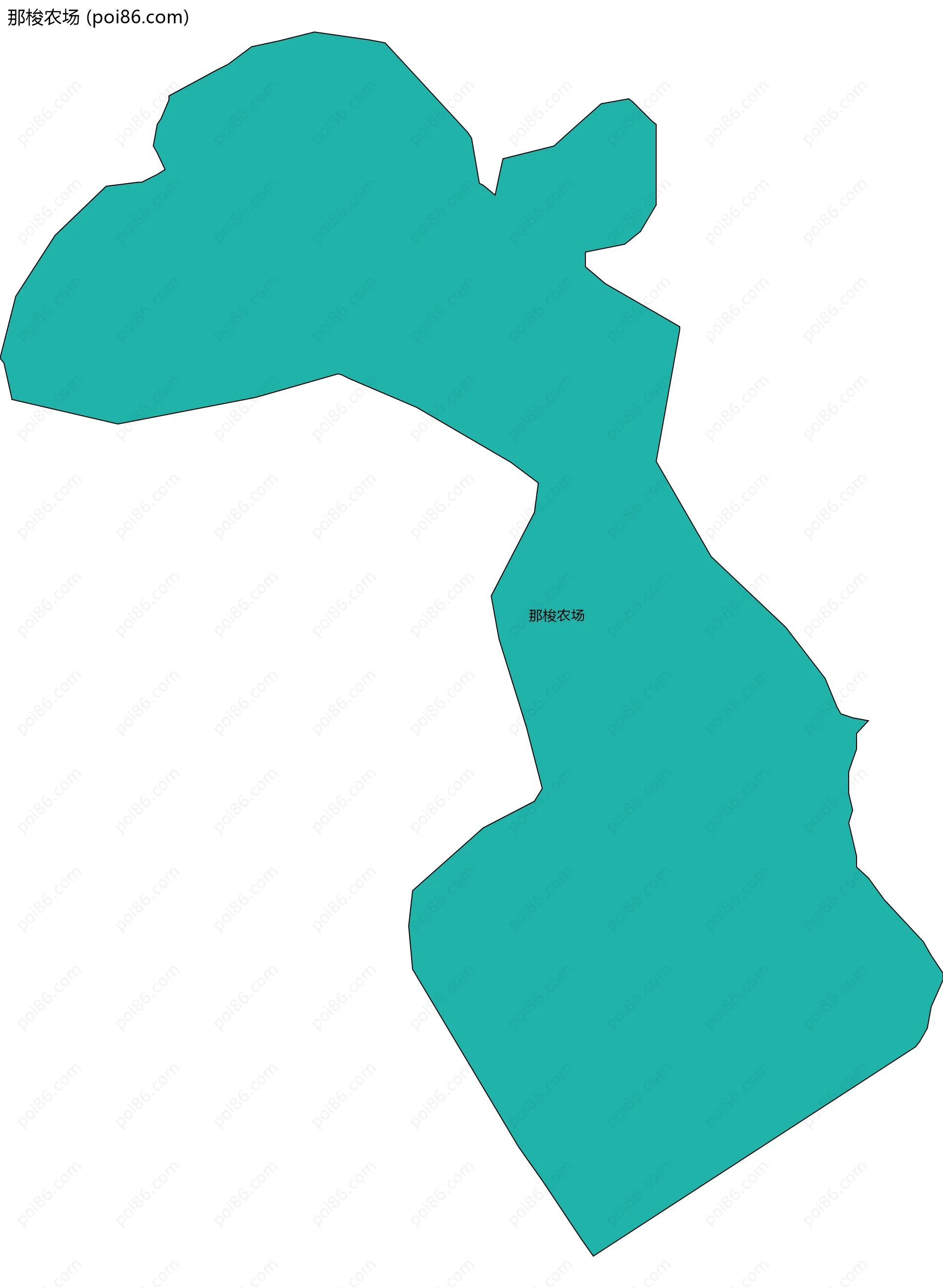 那梭农场边界地图