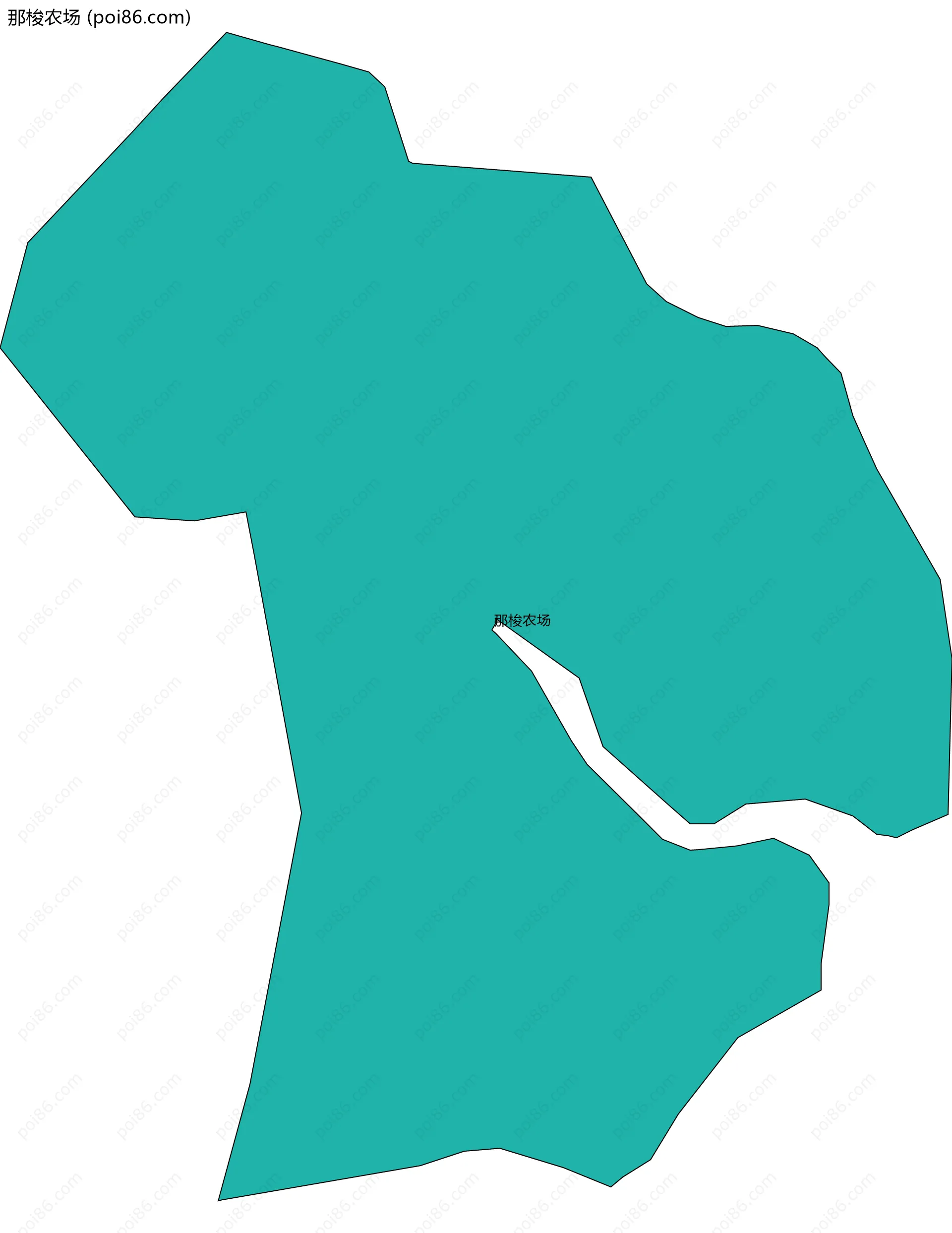 那梭农场边界地图