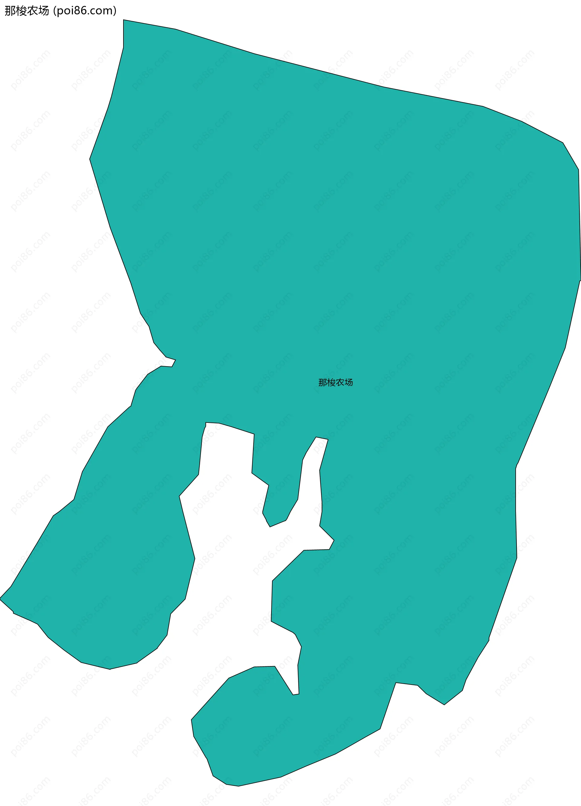 那梭农场边界地图