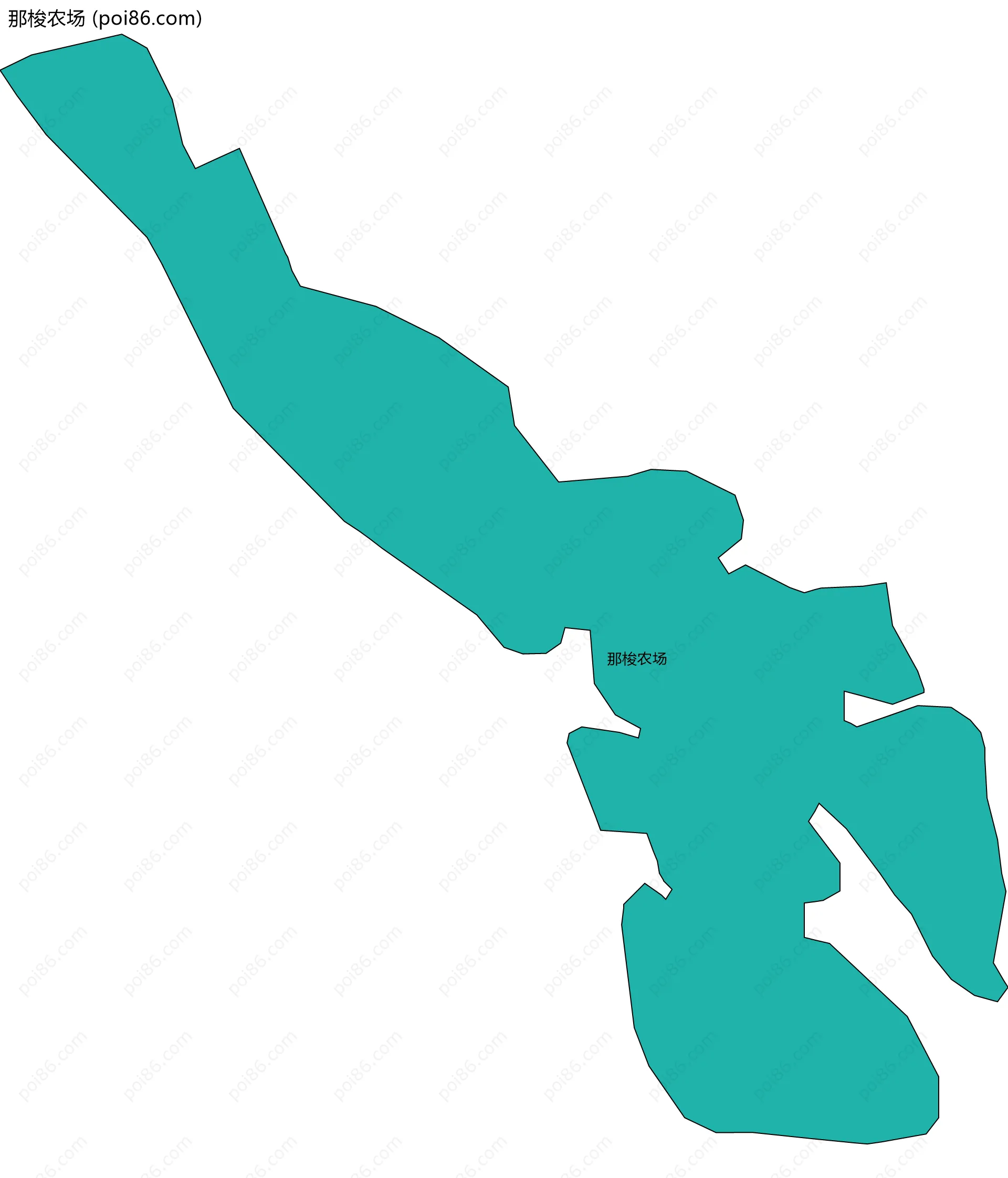 那梭农场边界地图