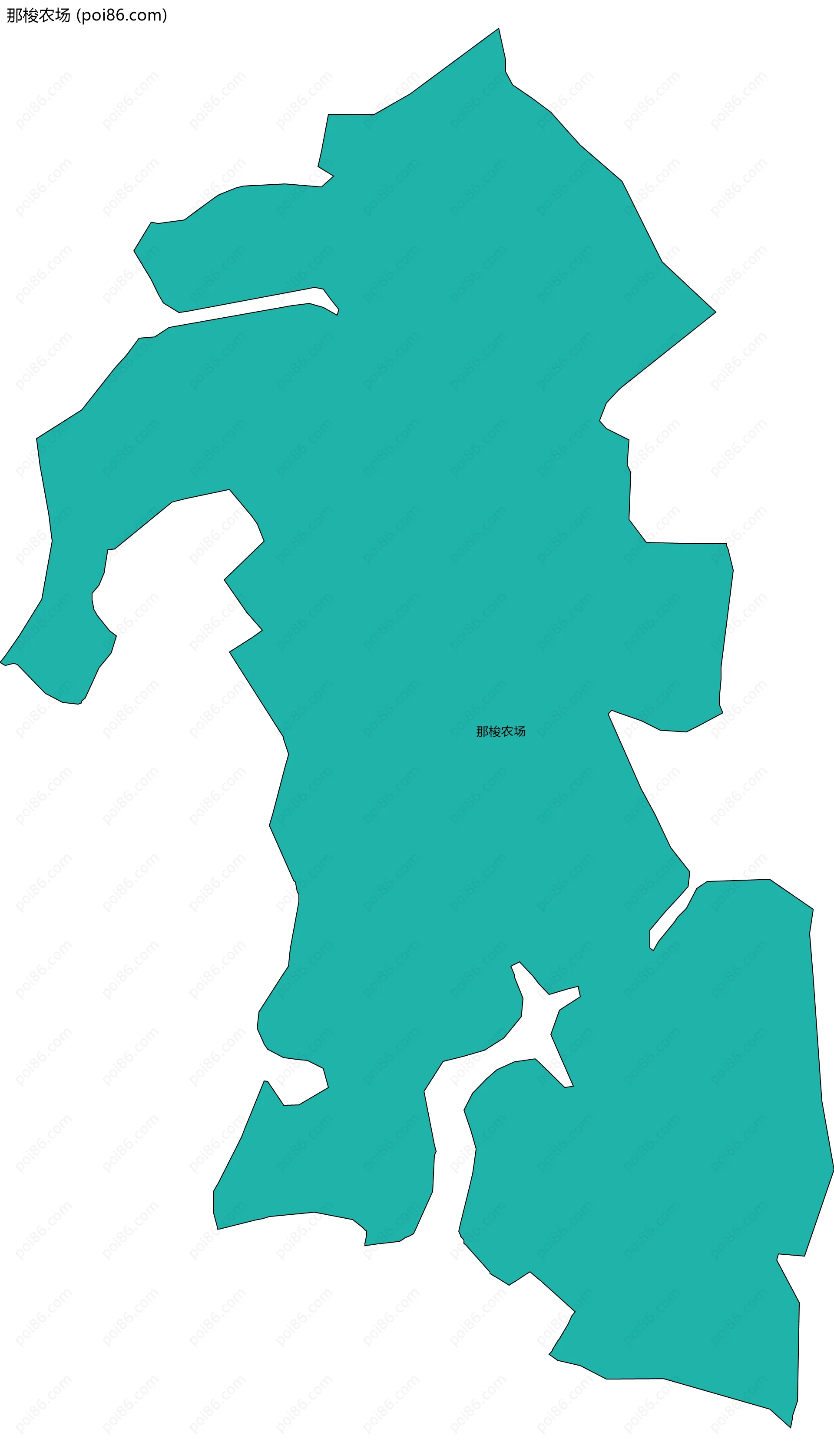 那梭农场边界地图