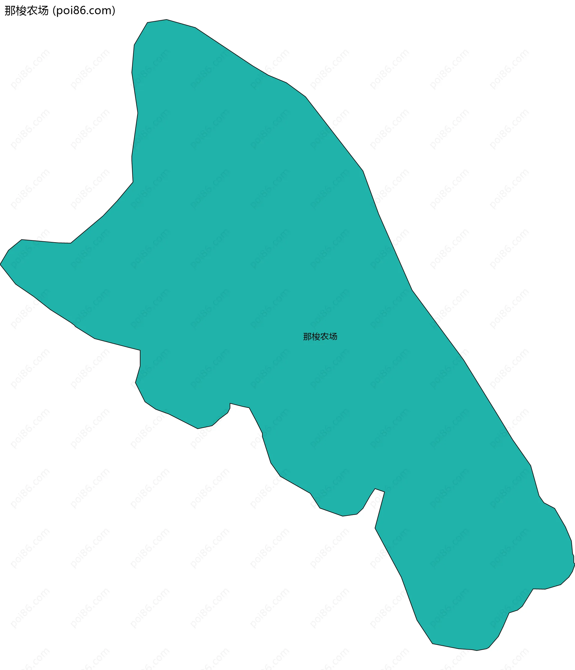 那梭农场边界地图