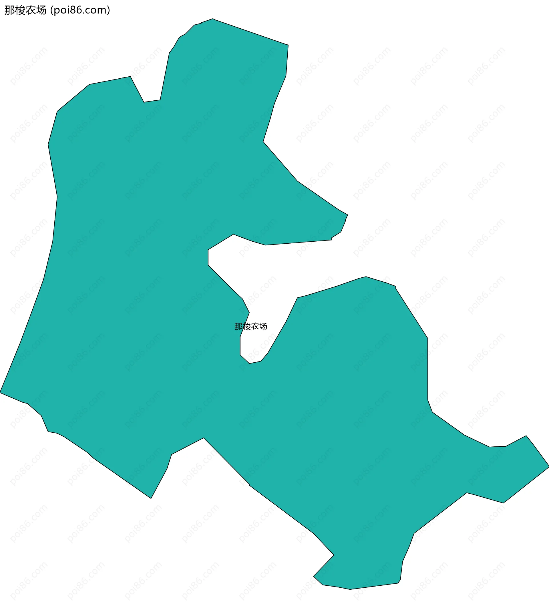 那梭农场边界地图