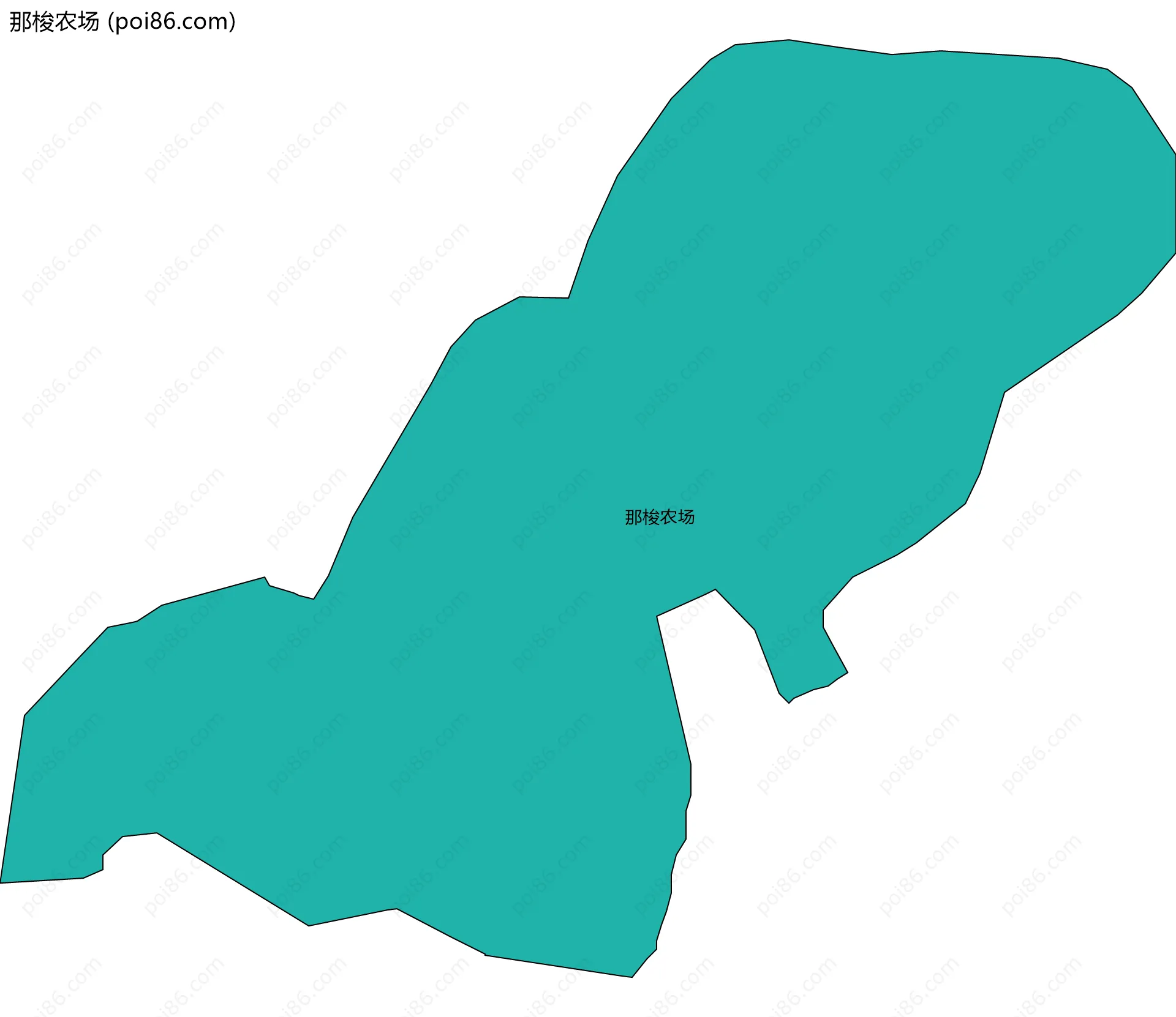 那梭农场边界地图