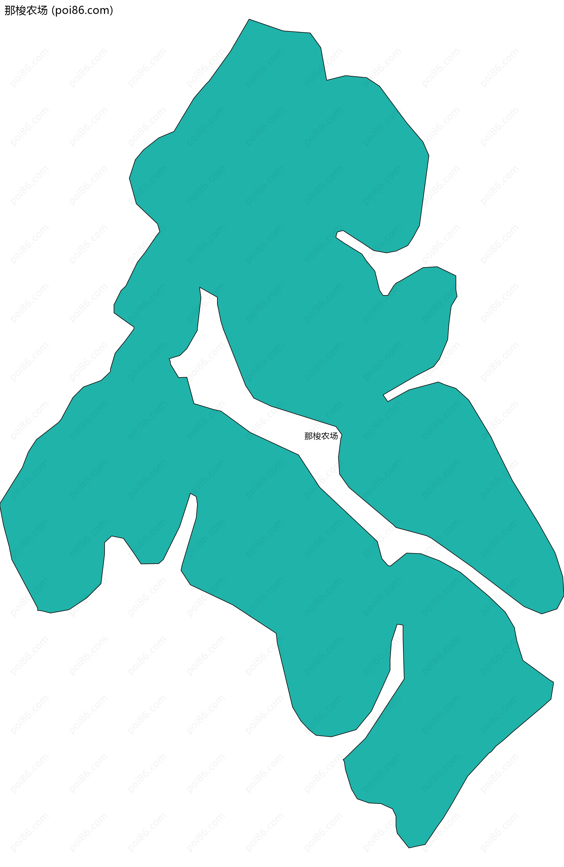 那梭农场边界地图