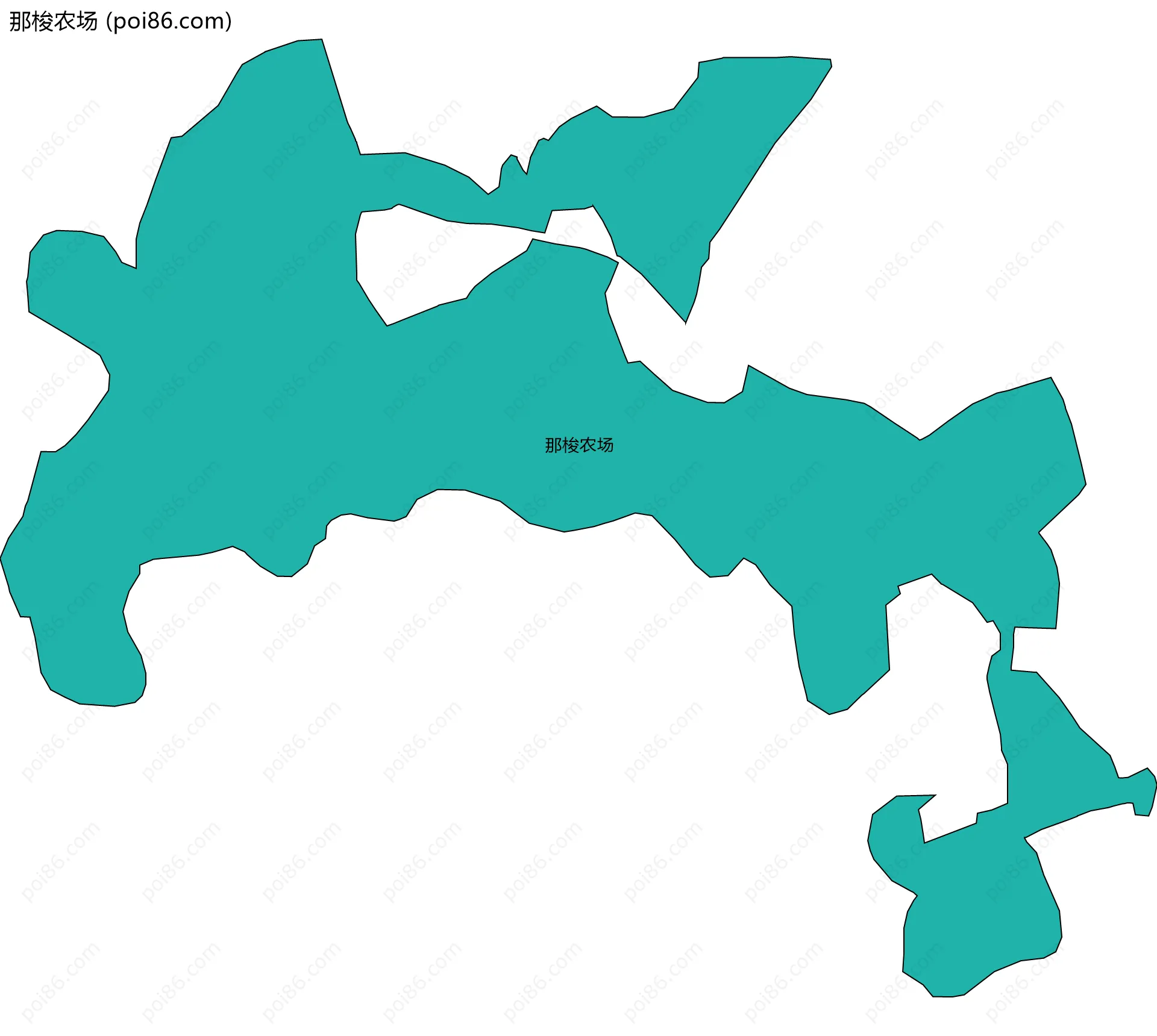 那梭农场边界地图