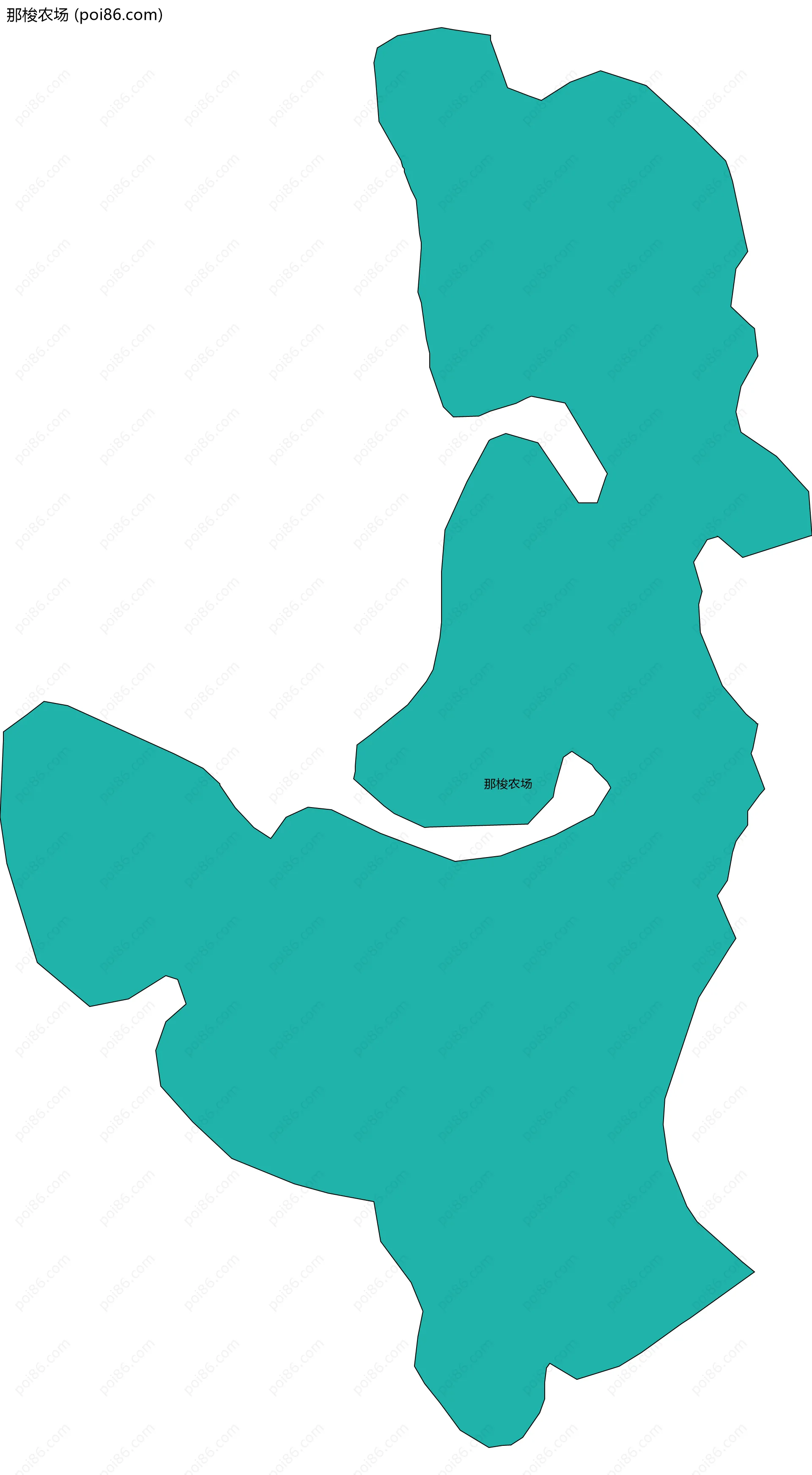 那梭农场边界地图