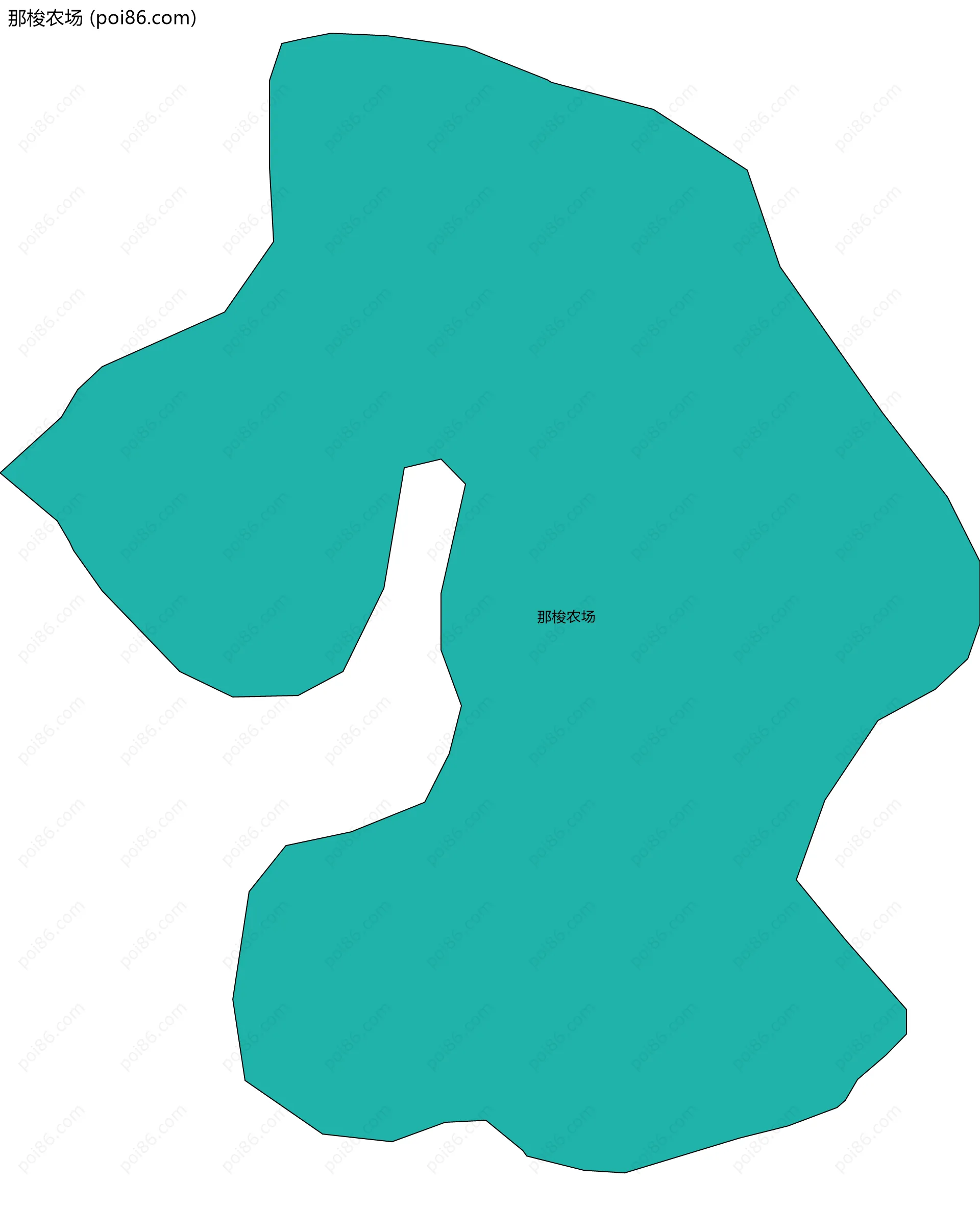 那梭农场边界地图