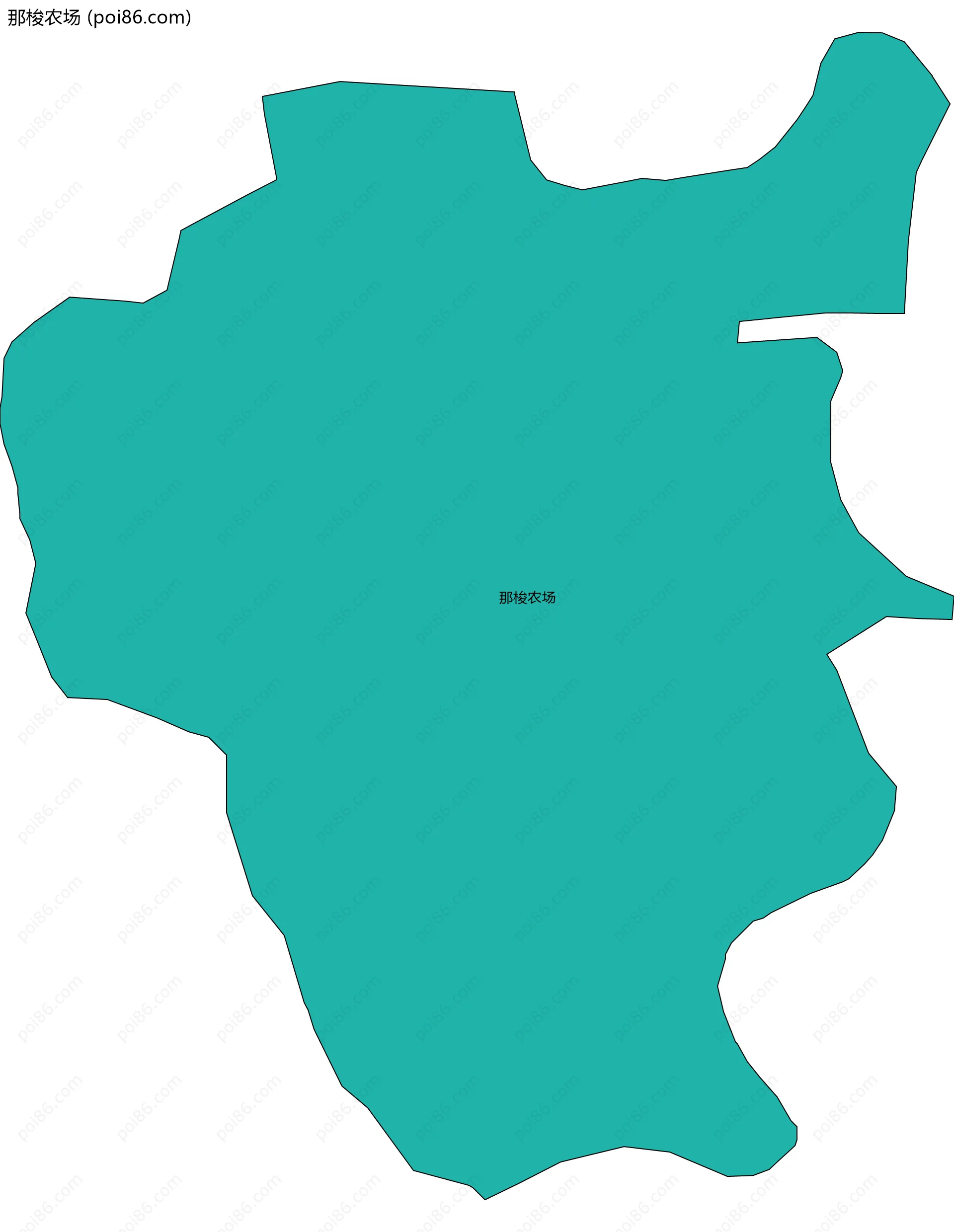 那梭农场边界地图