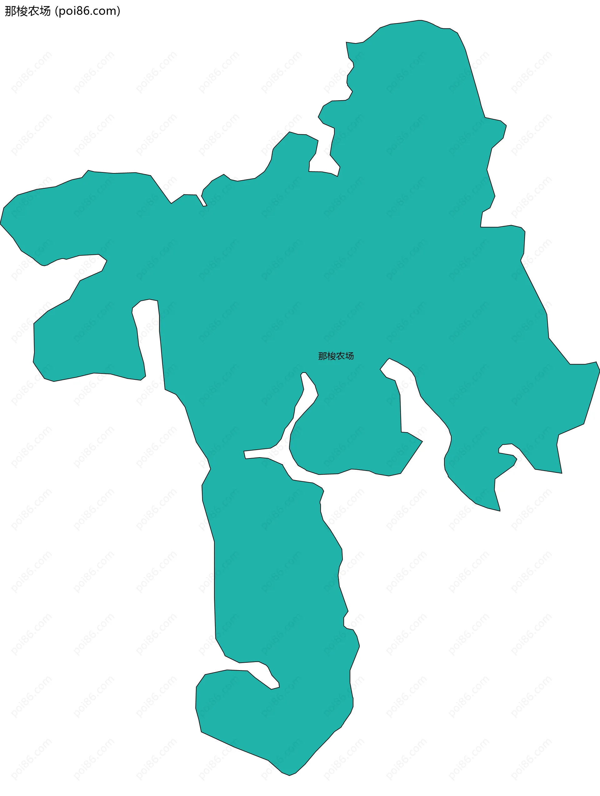 那梭农场边界地图