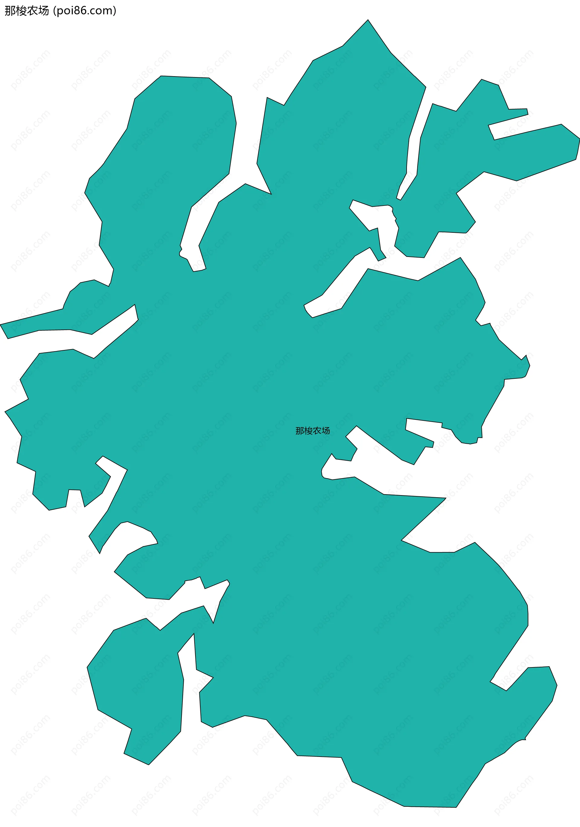 那梭农场边界地图