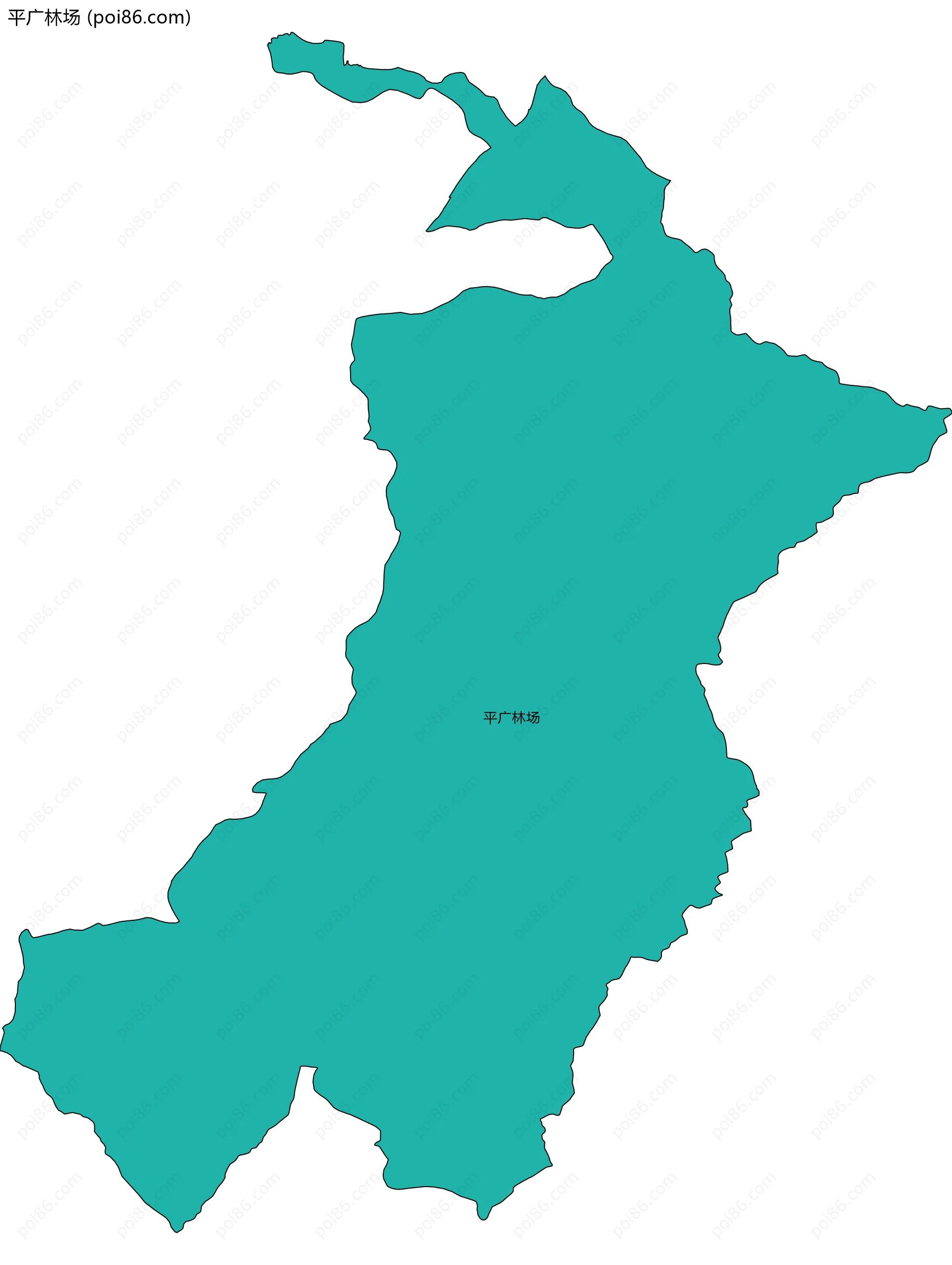 平广林场边界地图