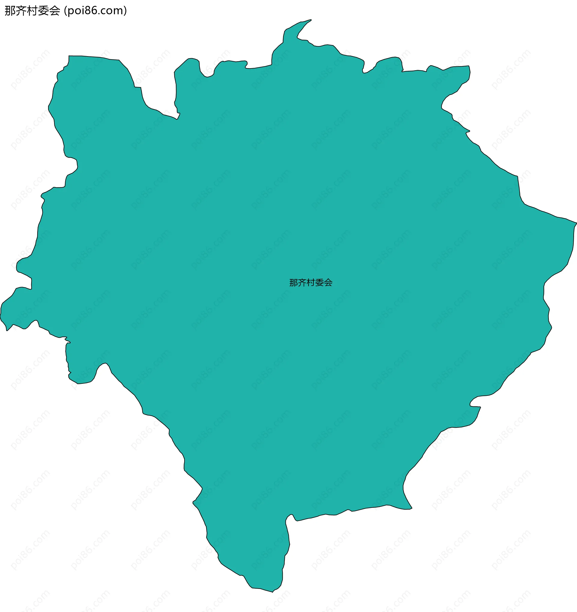 那齐村委会边界地图
