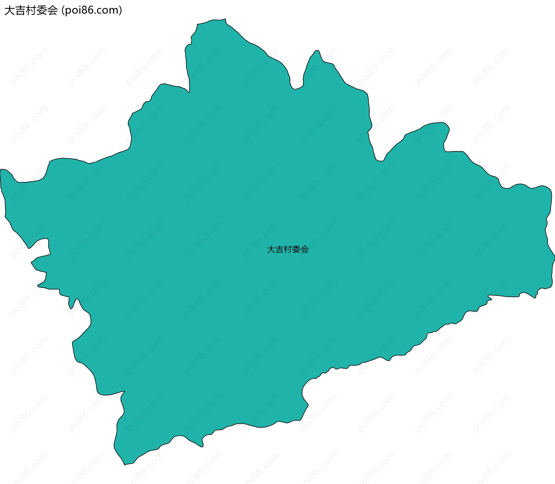 大吉村委会边界地图