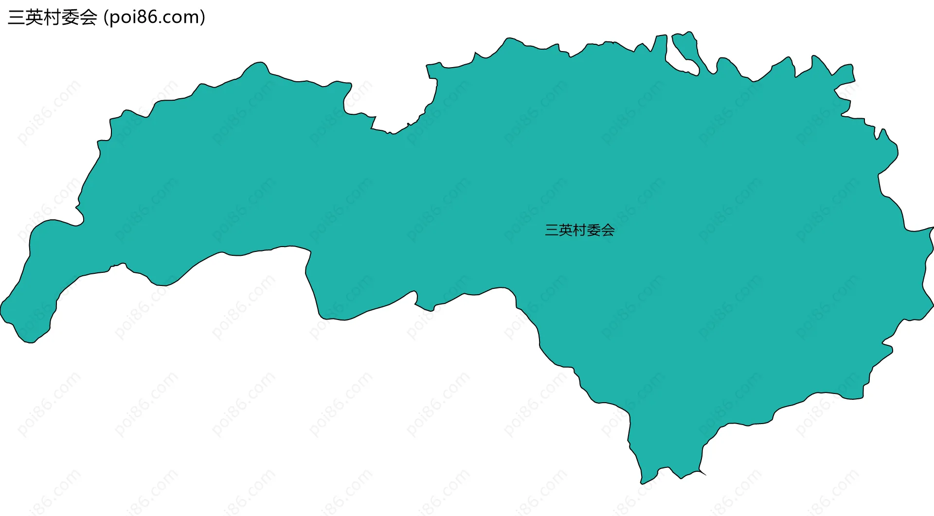 三英村委会边界地图