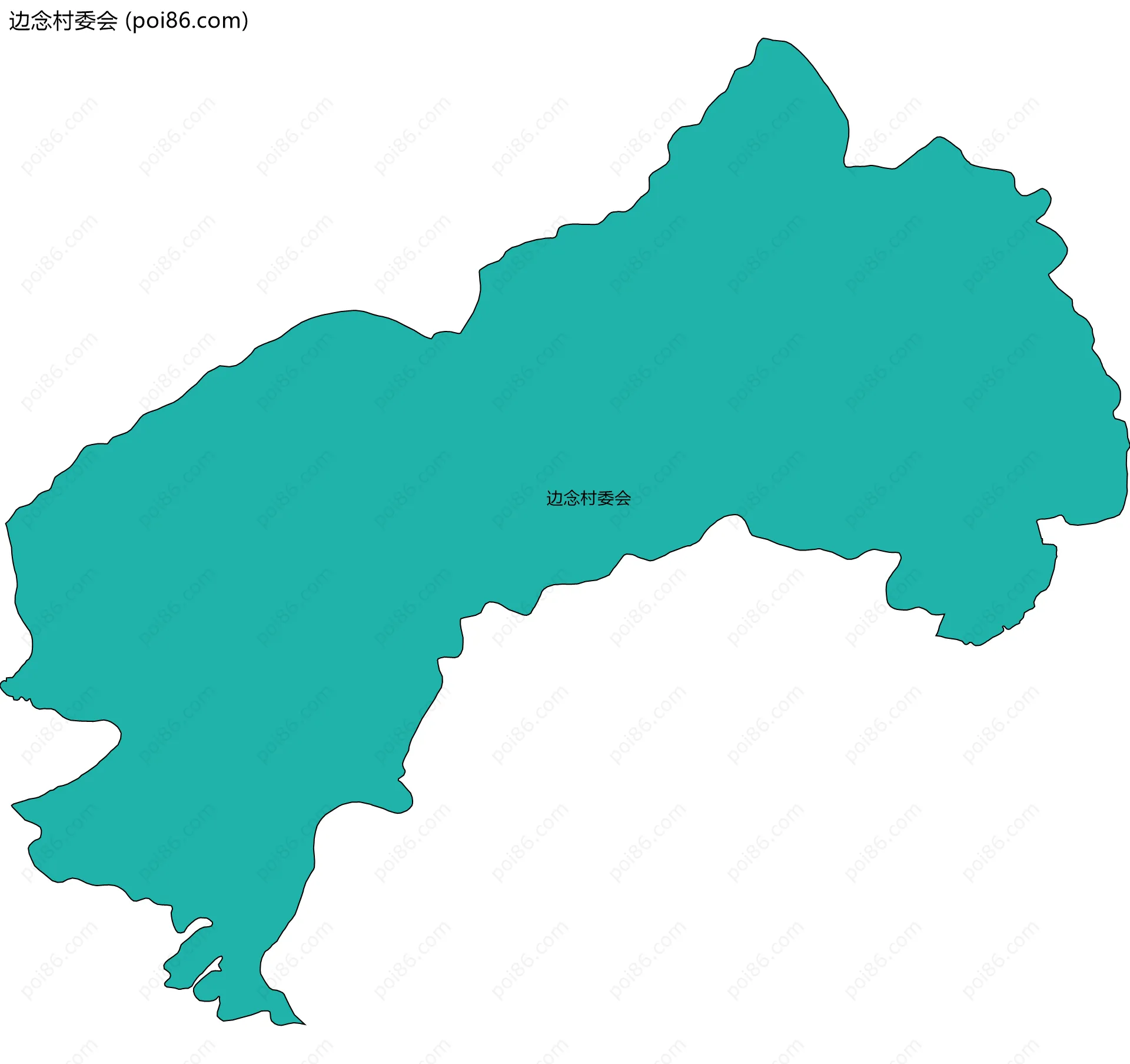 边念村委会边界地图