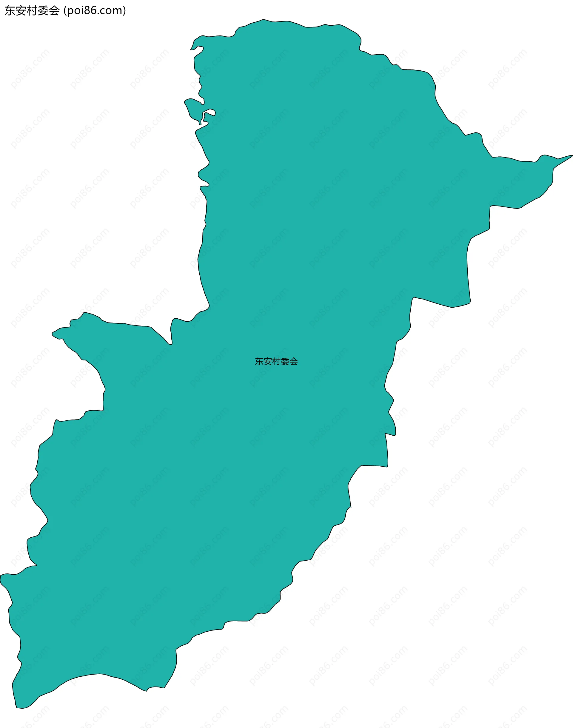 东安村委会边界地图