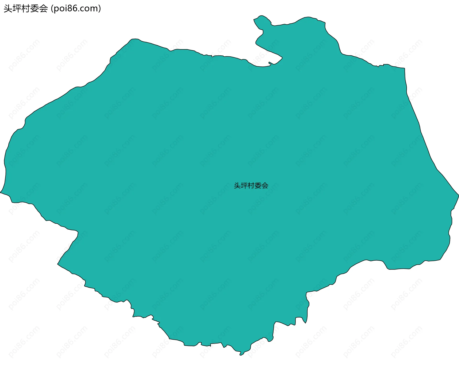 头坪村委会边界地图