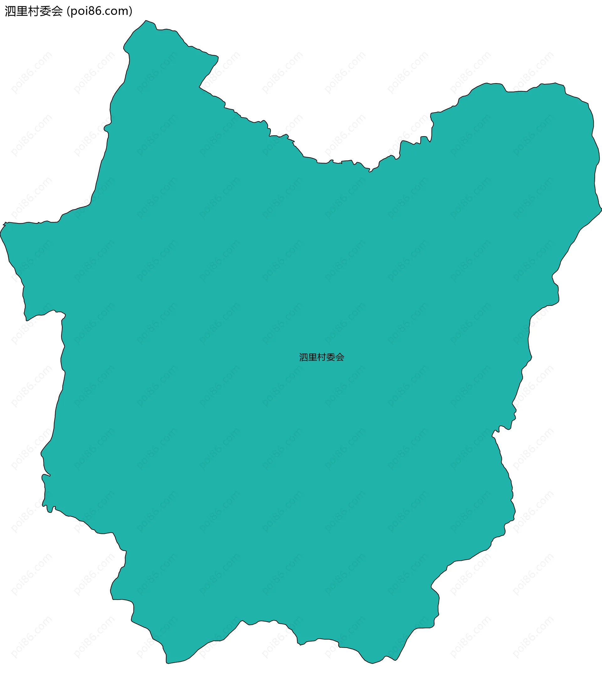泗里村委会边界地图