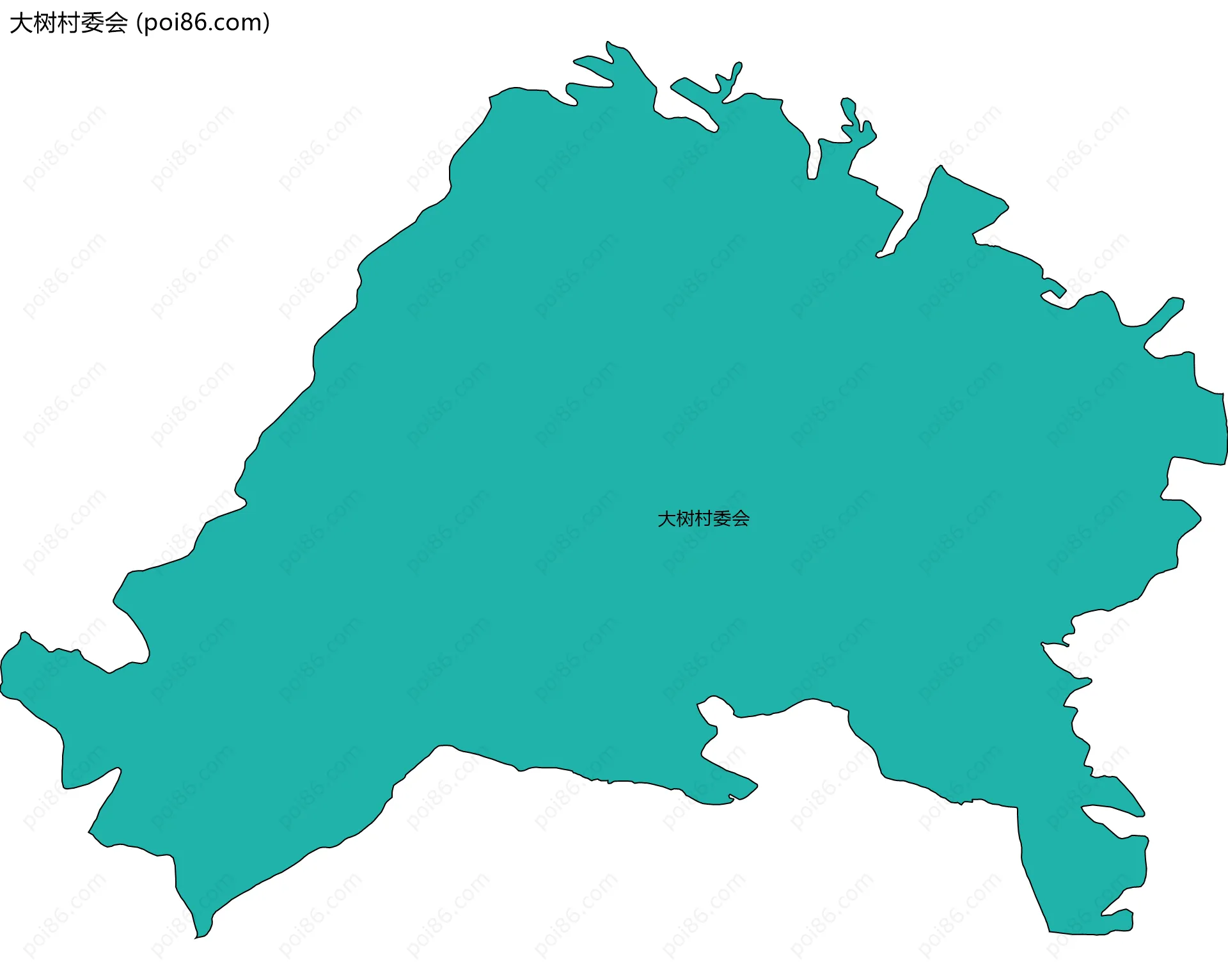 大树村委会边界地图