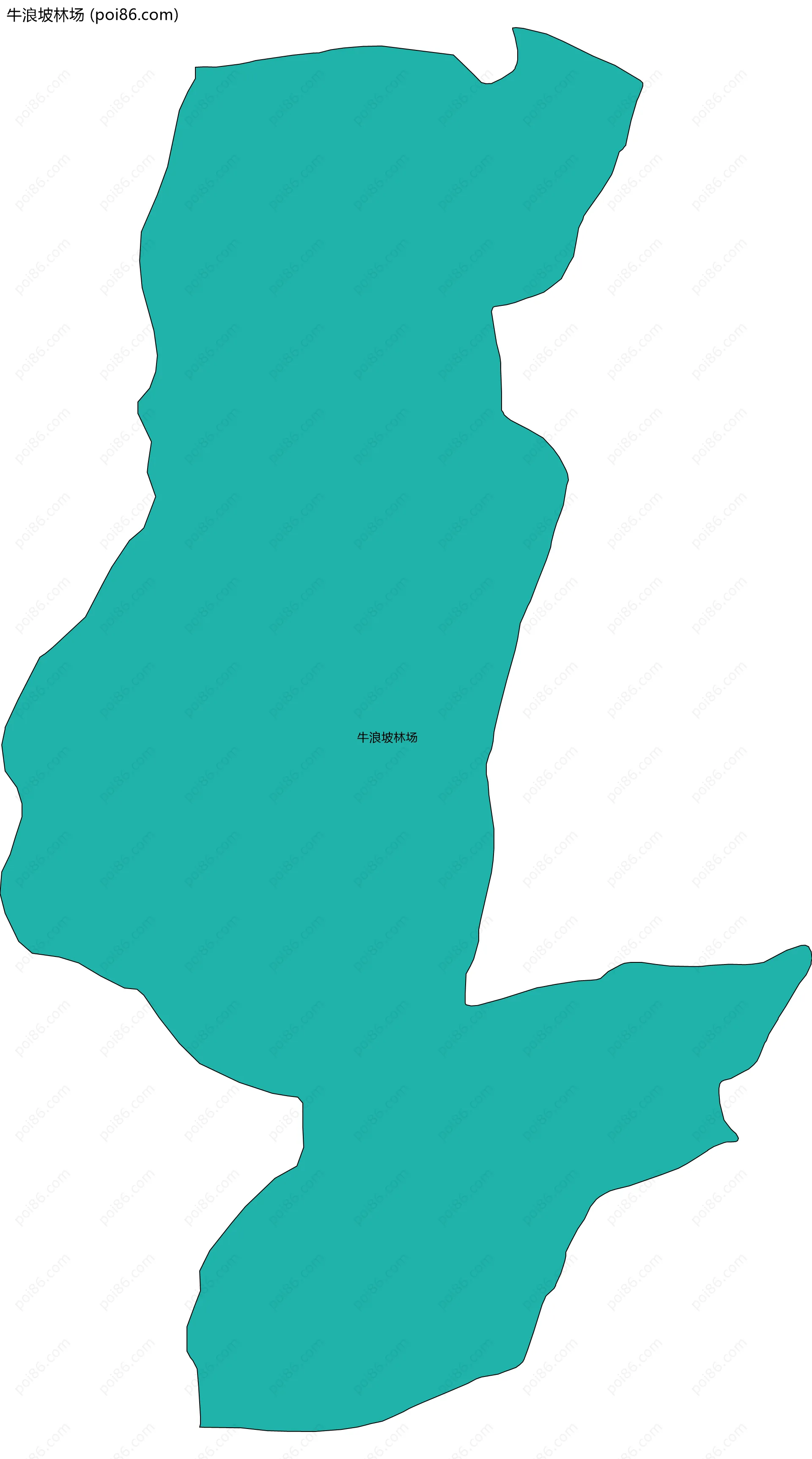 牛浪坡林场边界地图