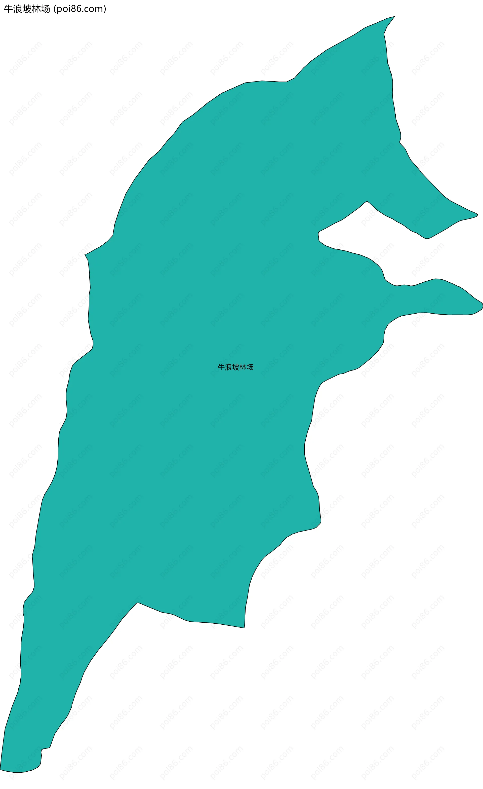 牛浪坡林场边界地图