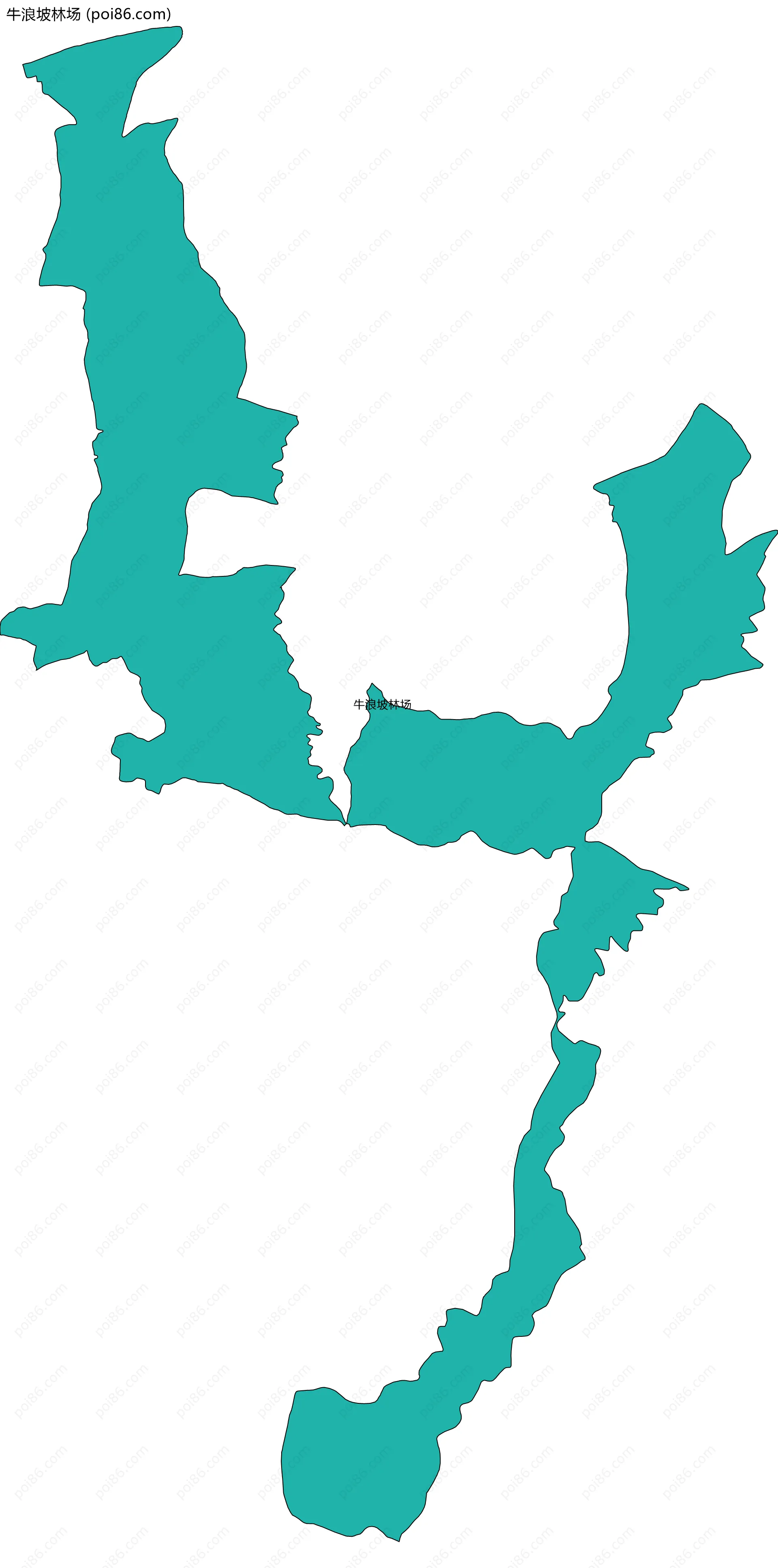 牛浪坡林场边界地图