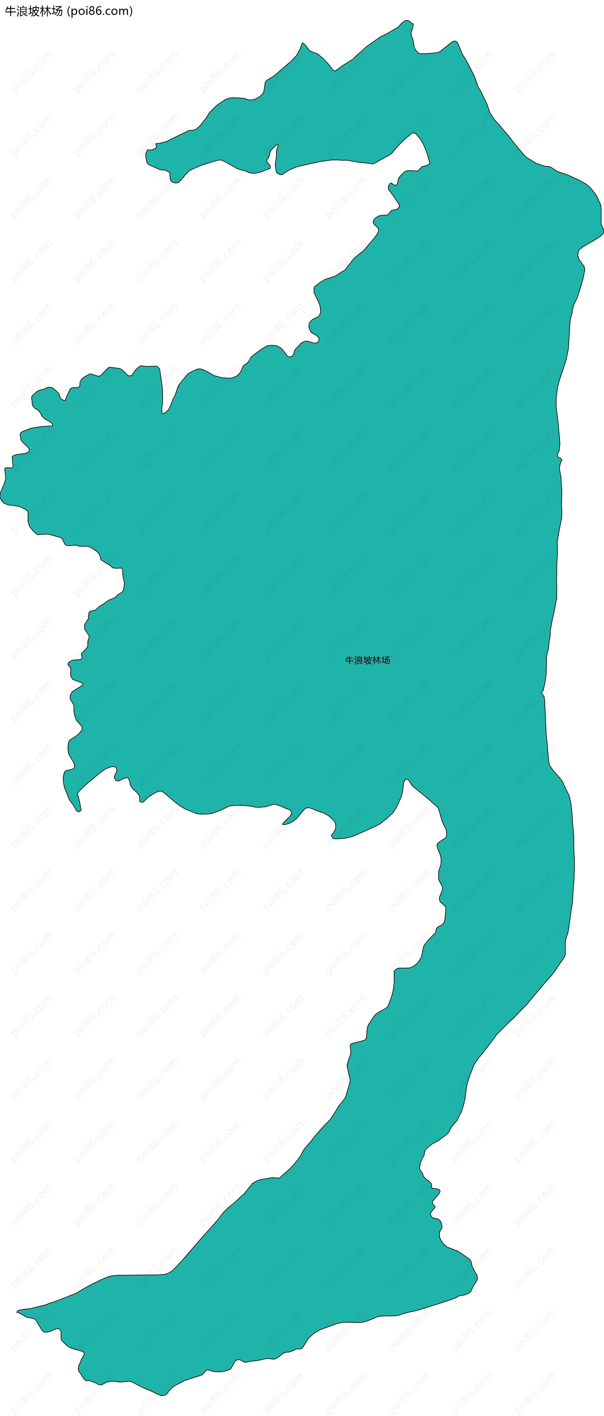 牛浪坡林场边界地图