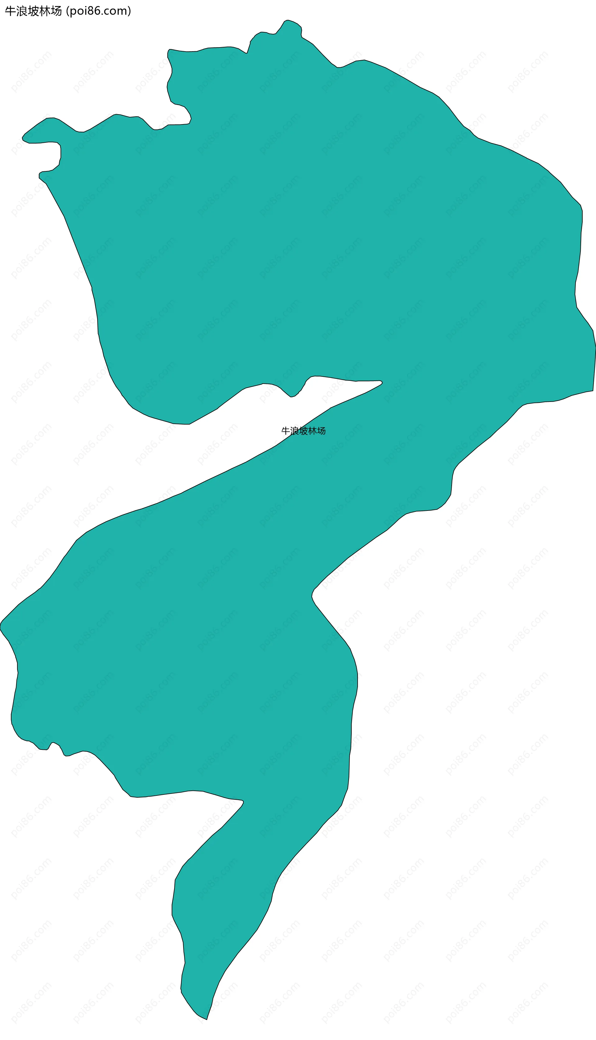 牛浪坡林场边界地图