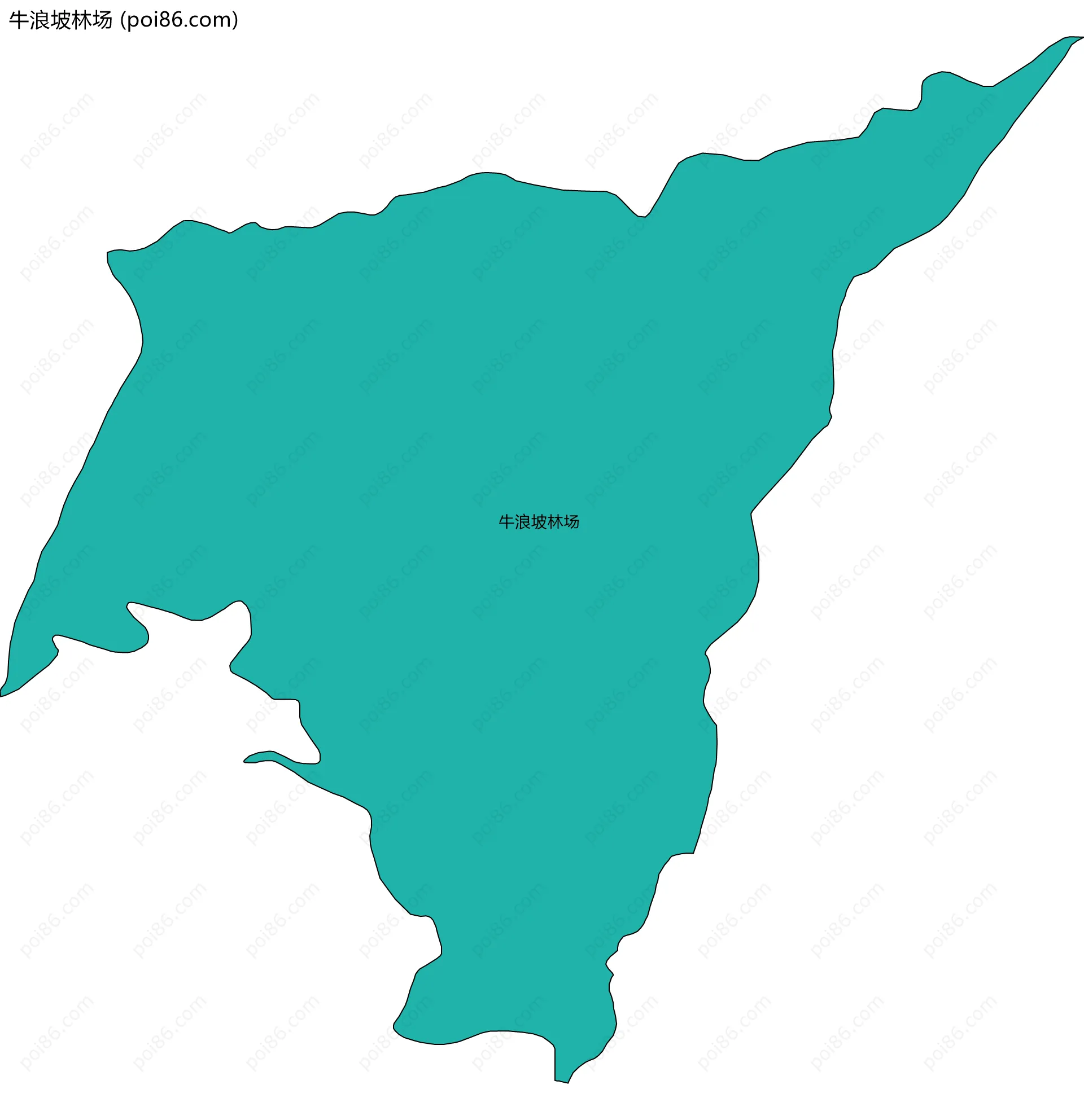 牛浪坡林场边界地图