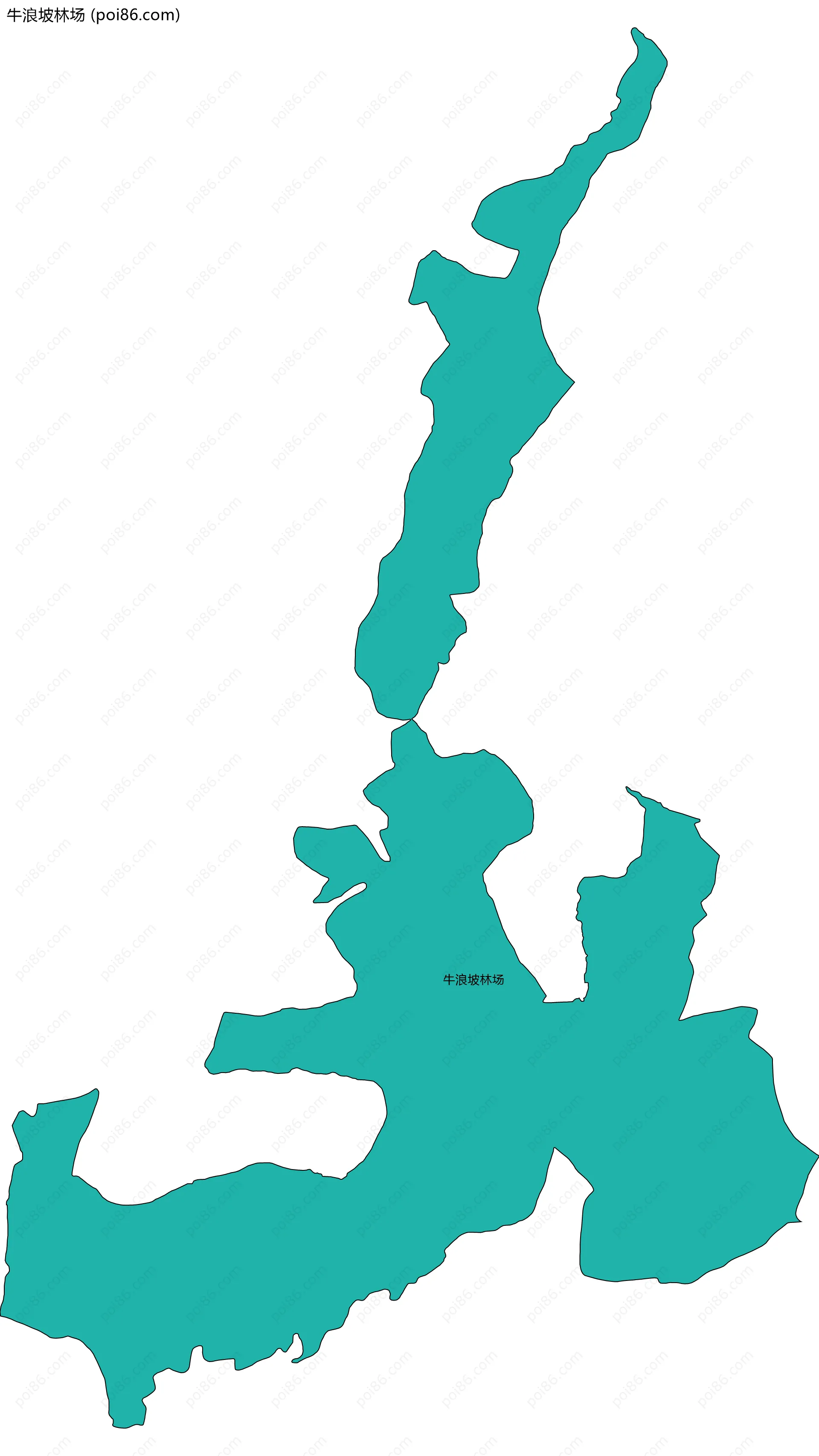 牛浪坡林场边界地图