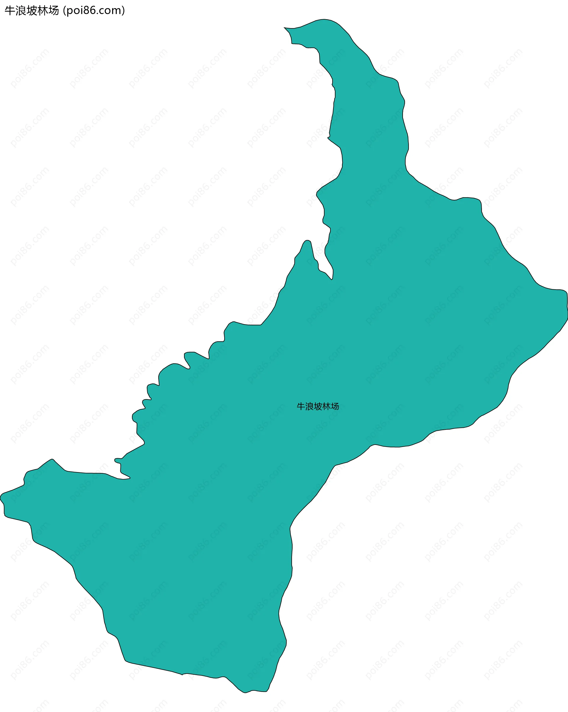 牛浪坡林场边界地图