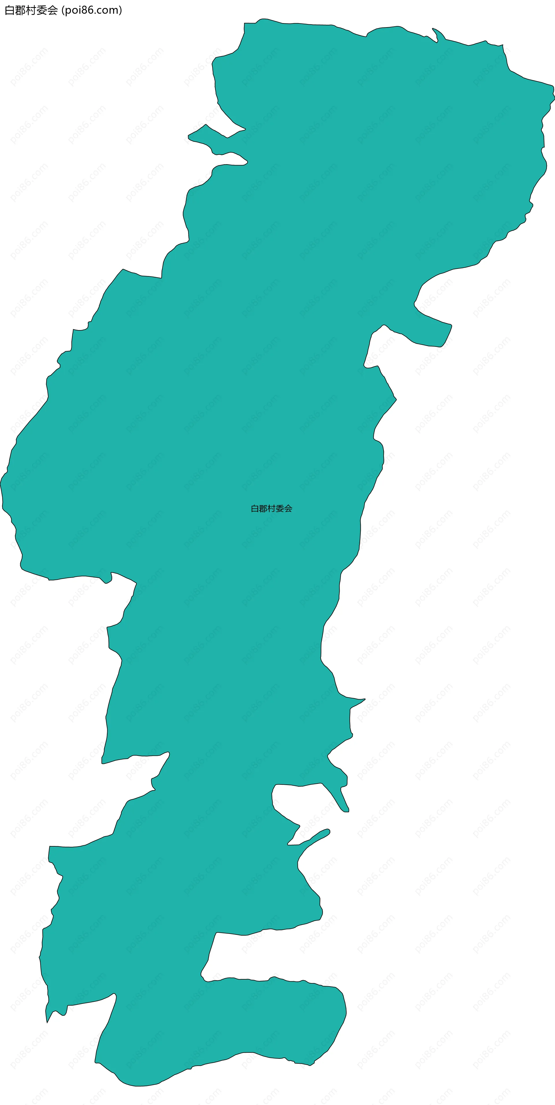 白郡村委会边界地图