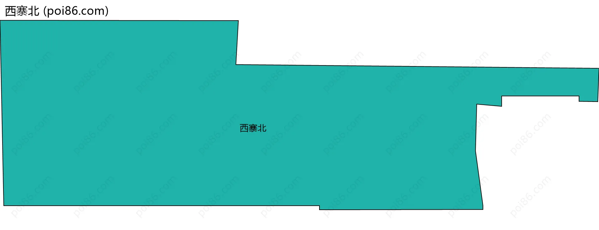 西寨北边界地图