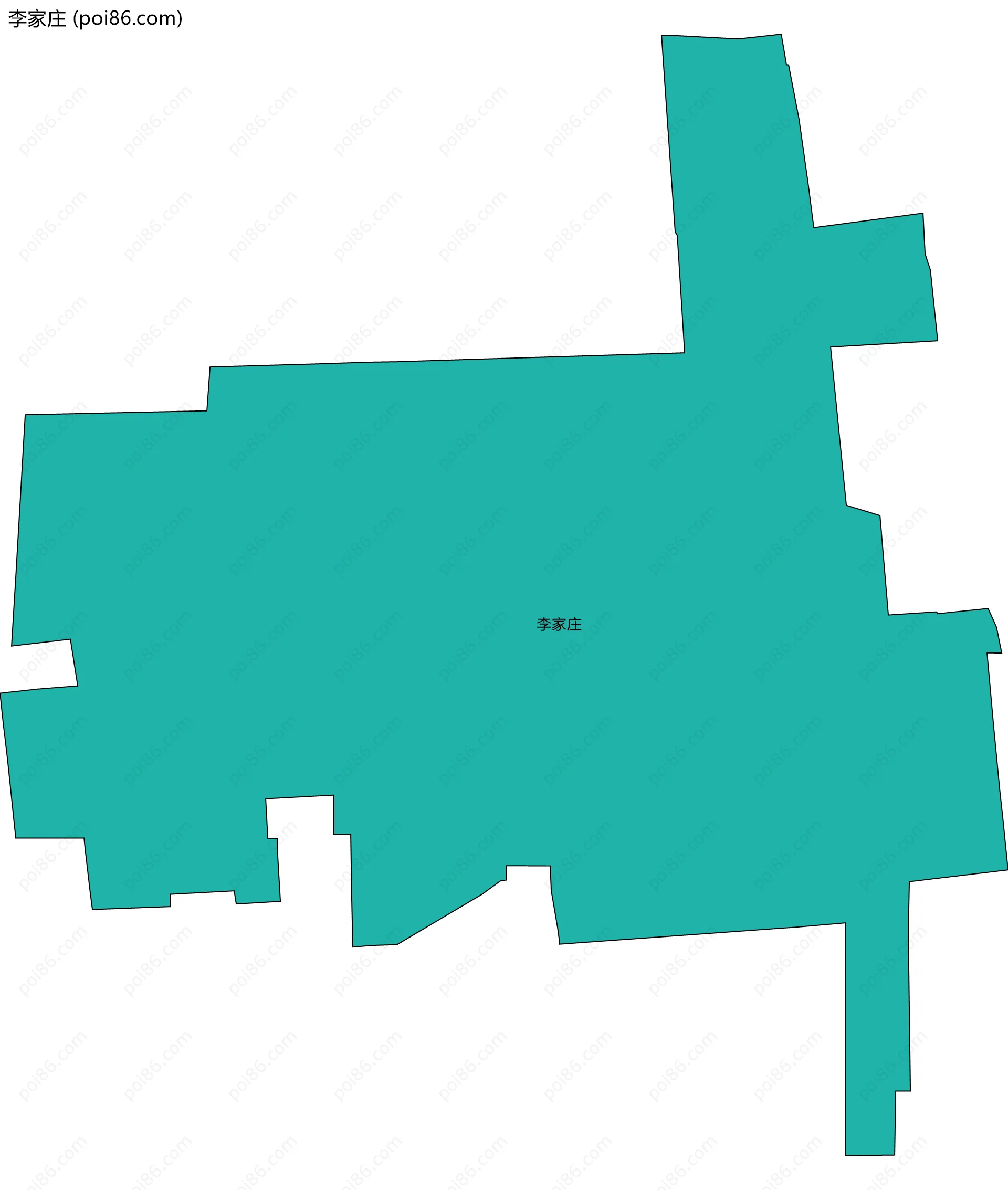 李家庄边界地图