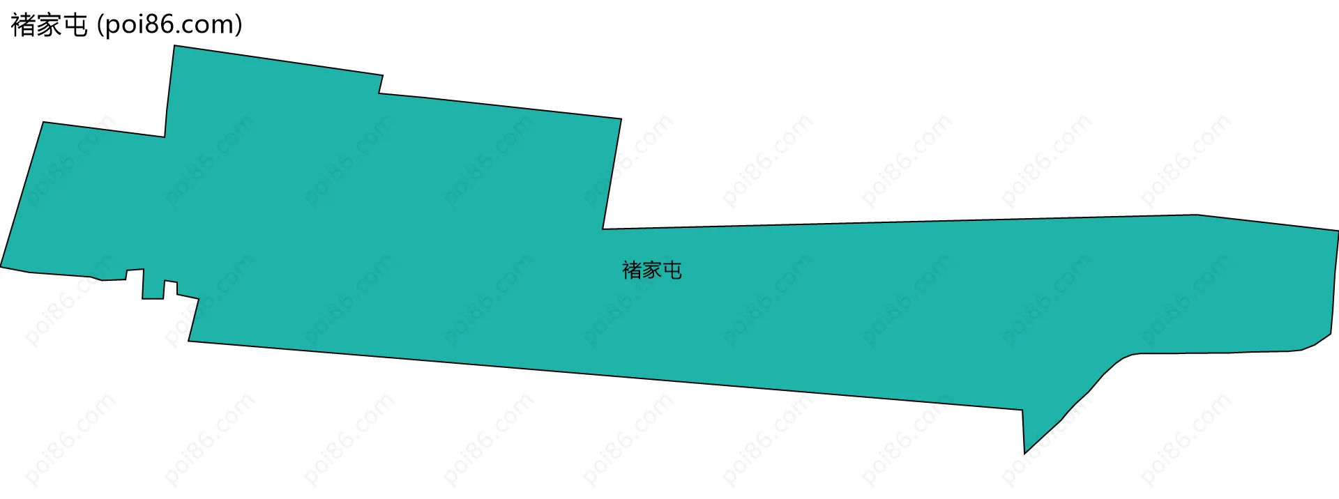 褚家屯边界地图