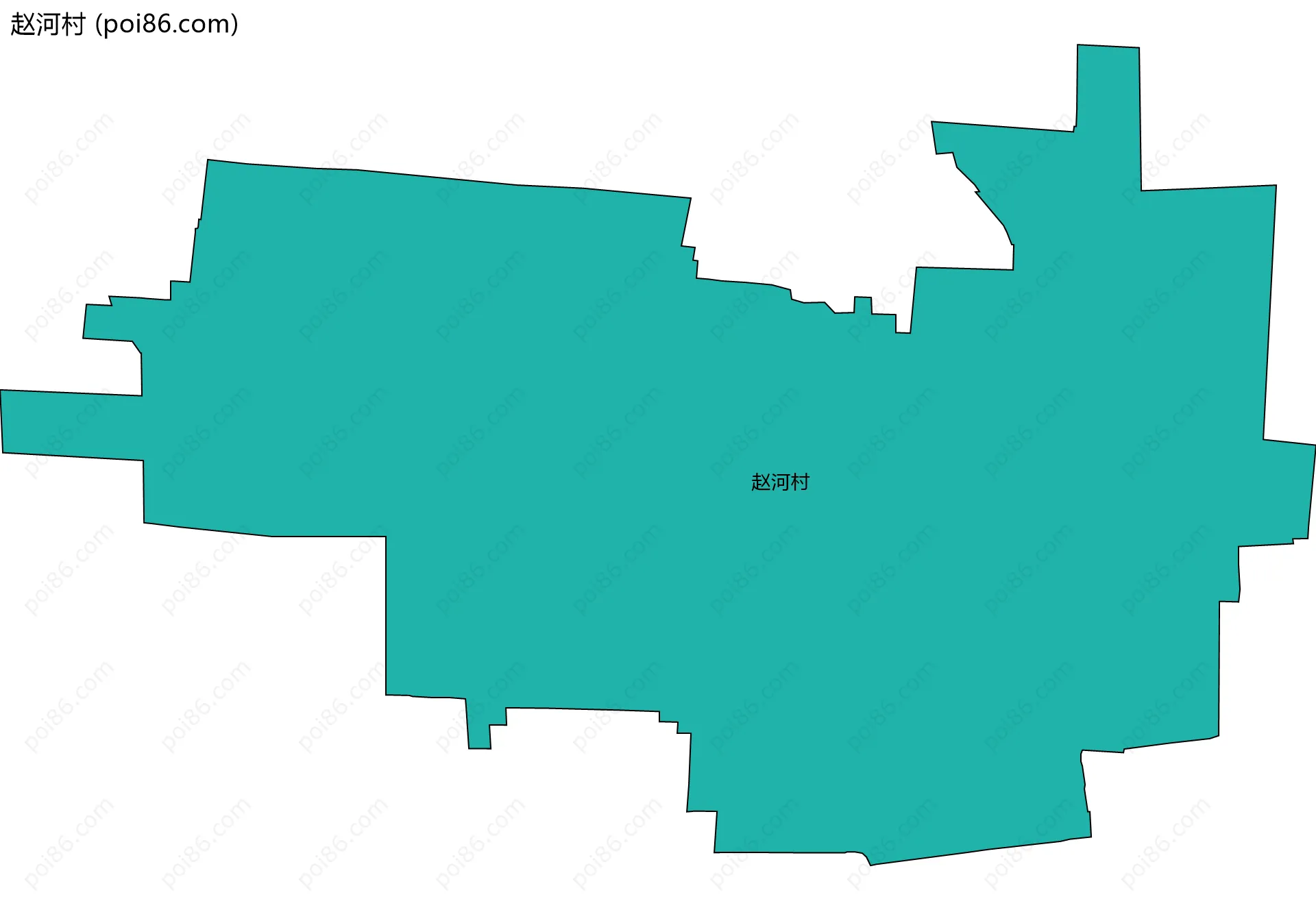 赵河村边界地图