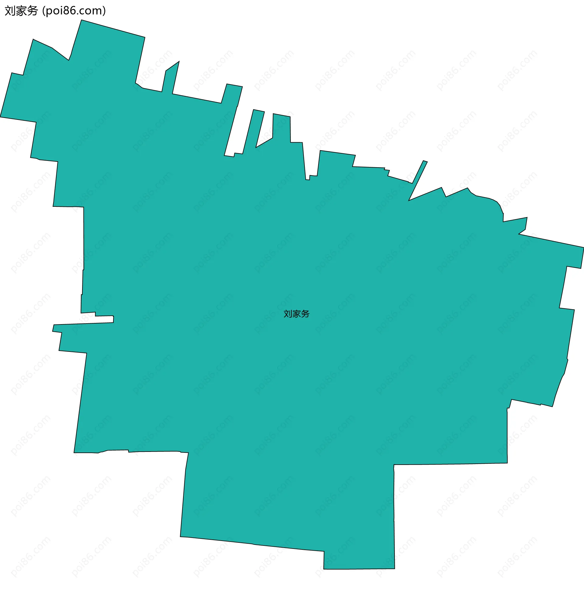 刘家务边界地图