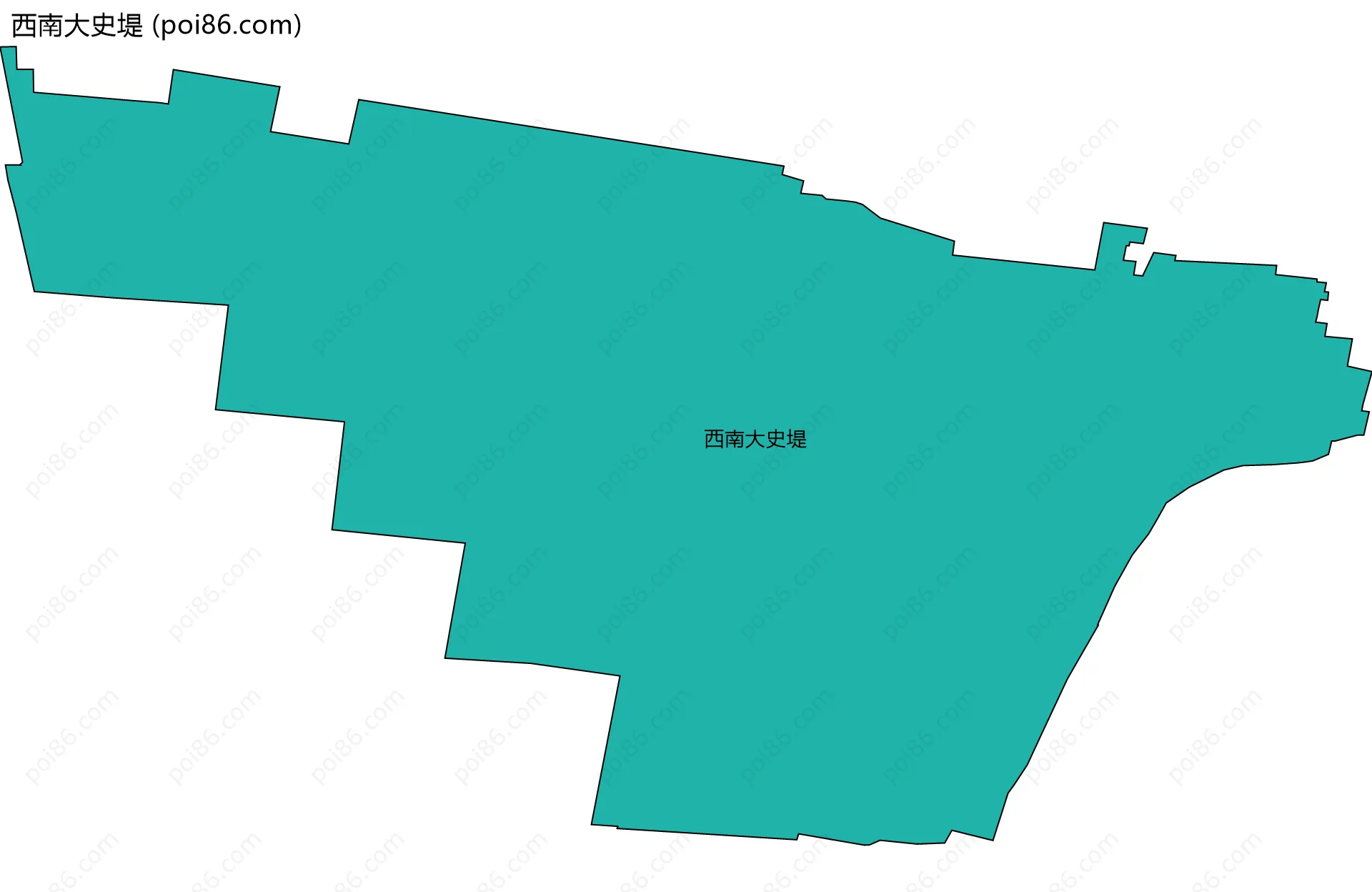 西南大史堤边界地图