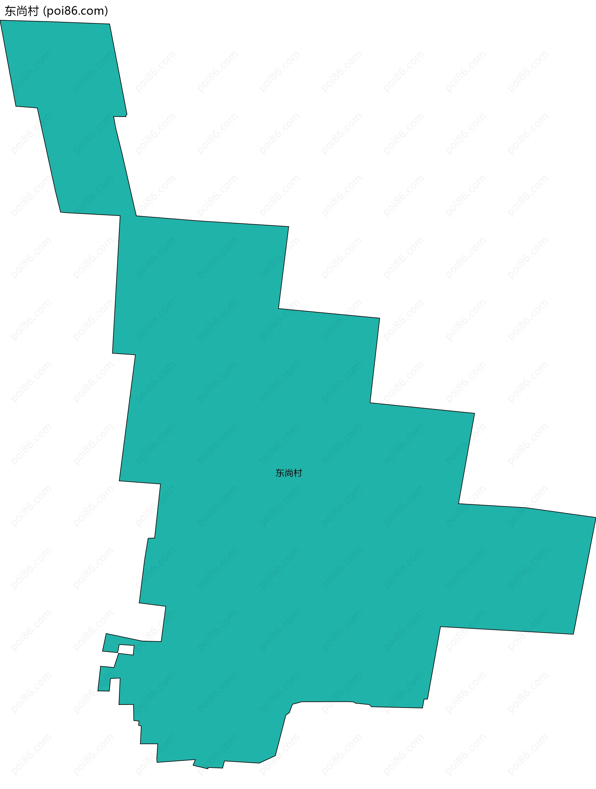 东尚村边界地图