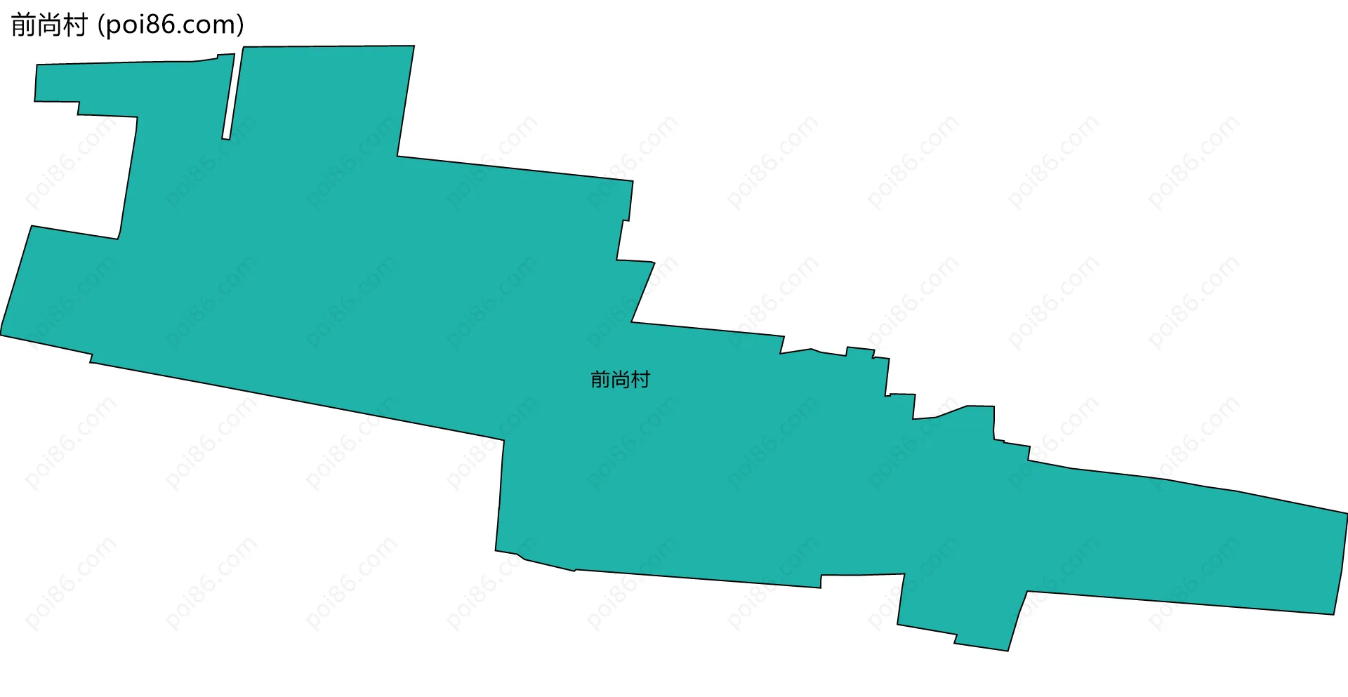 前尚村边界地图