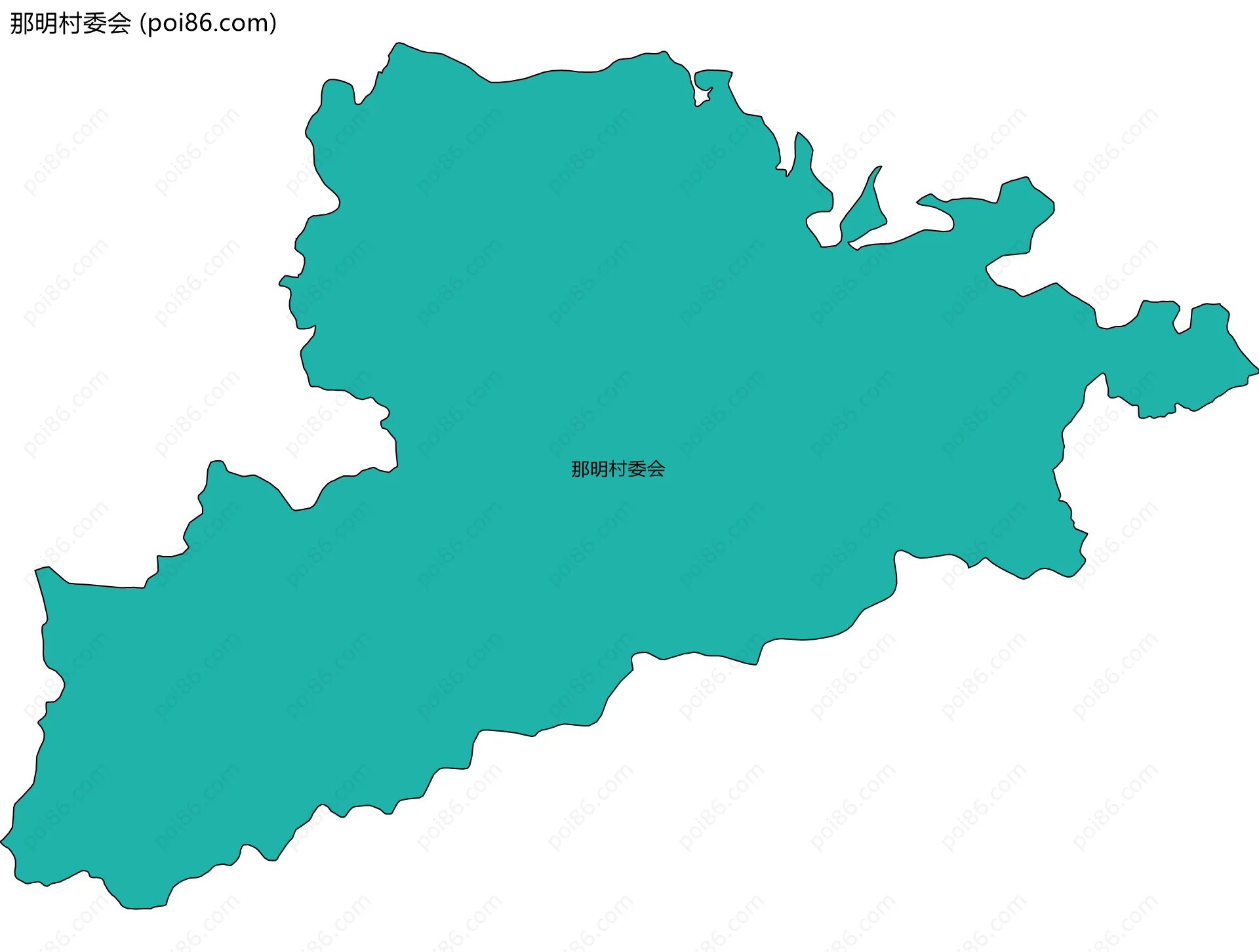 那明村委会边界地图