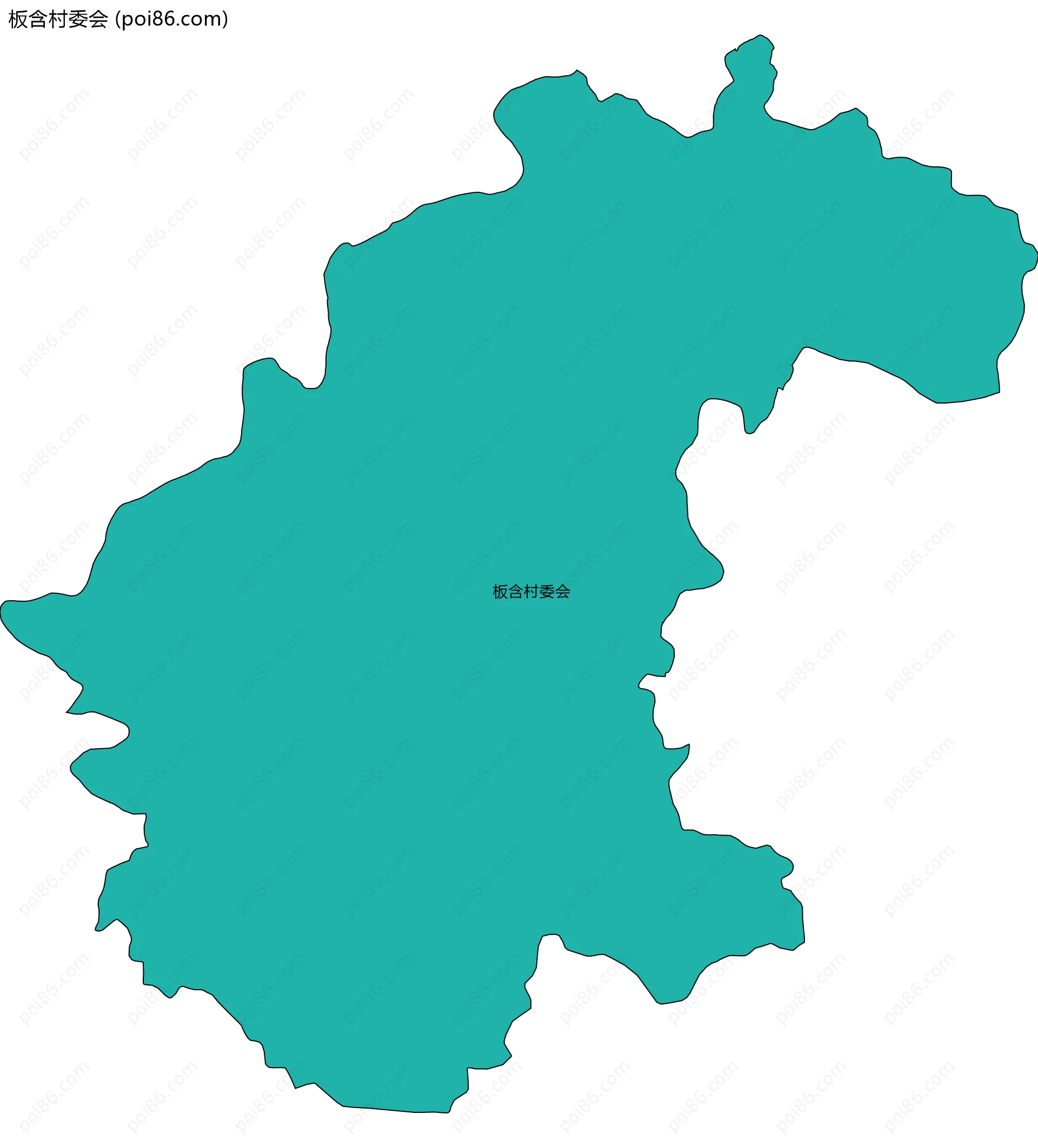 板含村委会边界地图