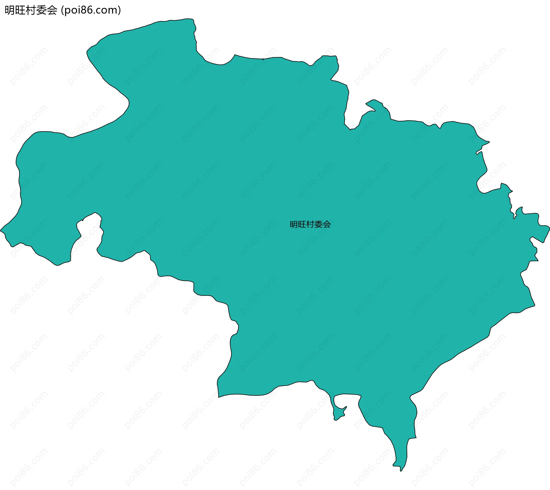 明旺村委会边界地图