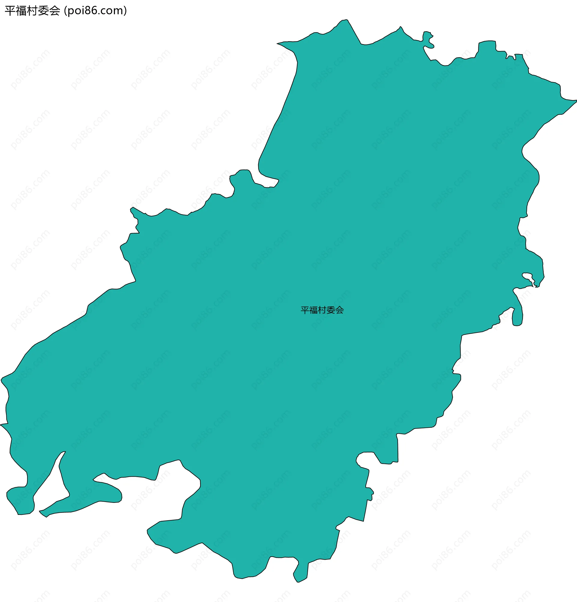 平福村委会边界地图