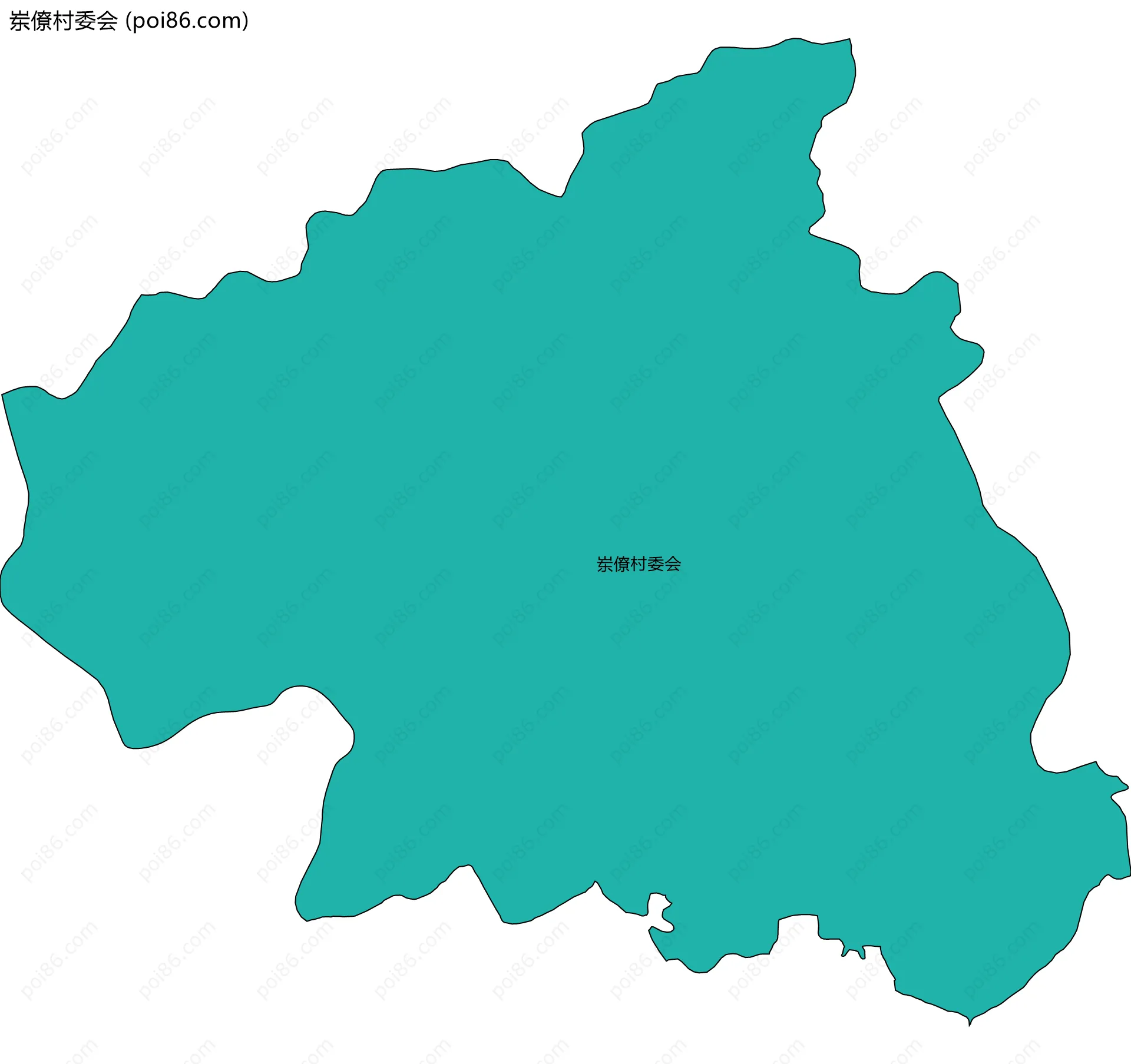 岽僚村委会边界地图