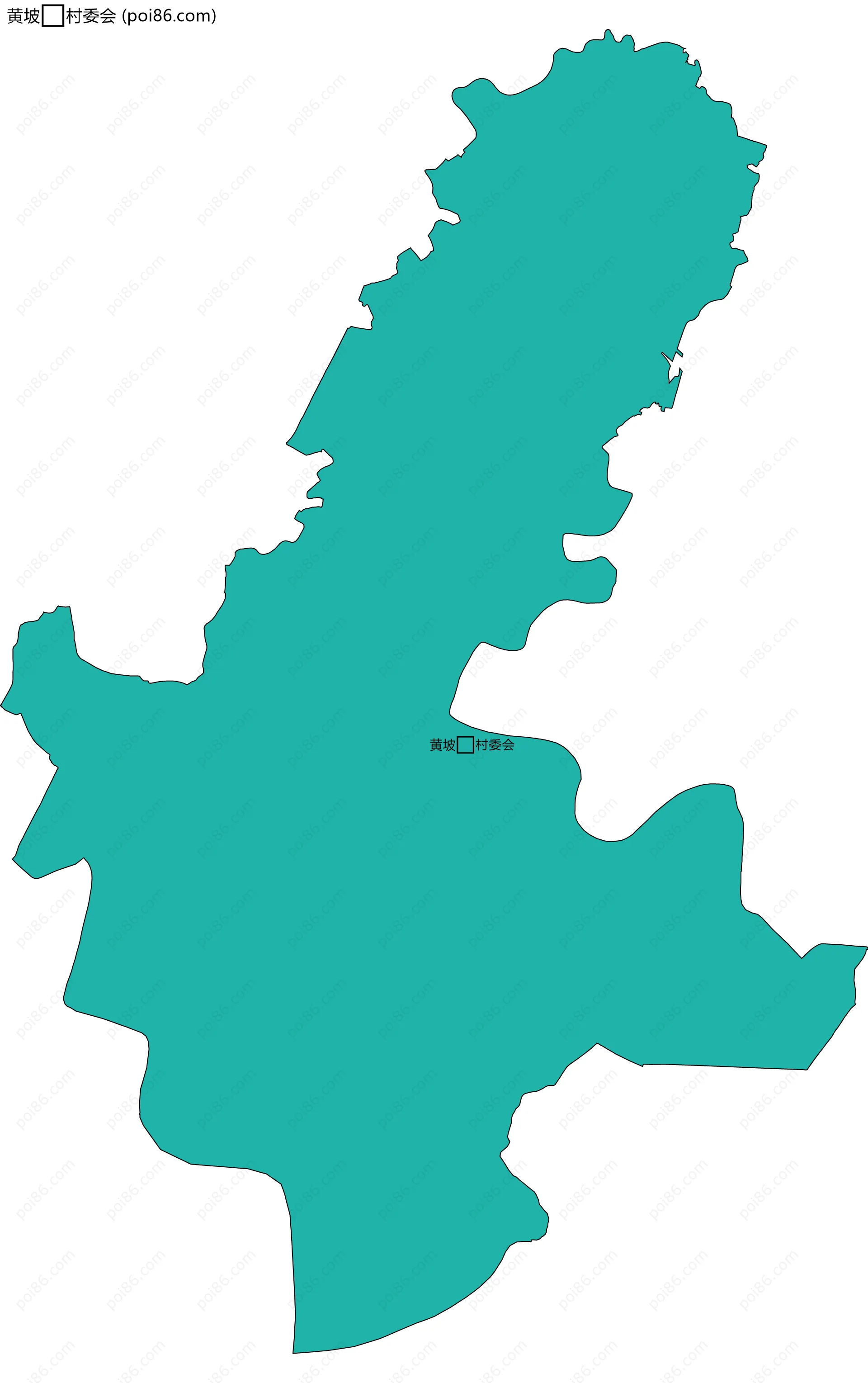 黄坡村委会边界地图