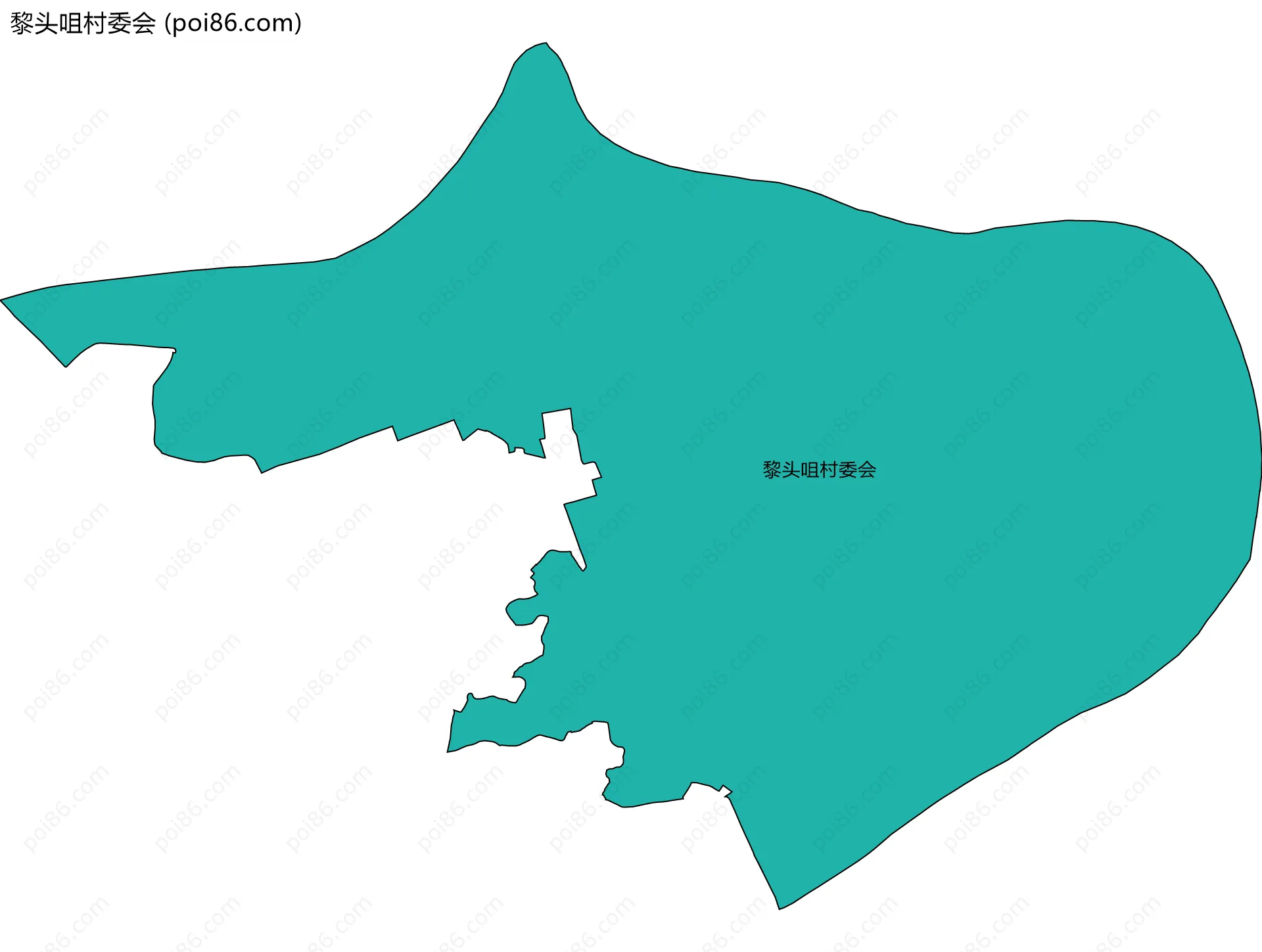 黎头咀村委会边界地图